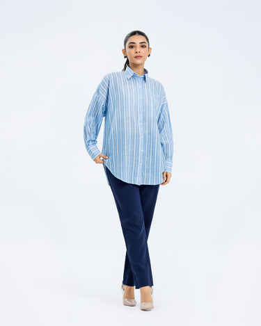 Relaxed Fit Button Up Shirt - FWTS24-042