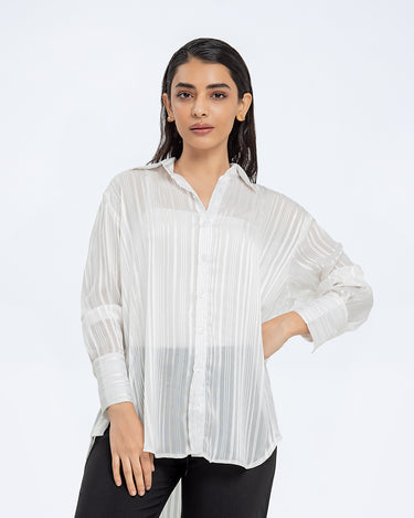 Relaxed Fit Button Down Shirt - FWTS24-043