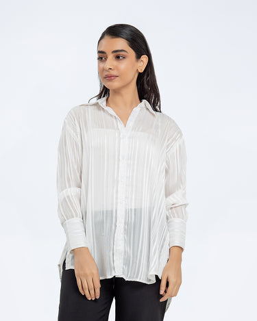 Relaxed Fit Button Down Shirt - FWTS24-043