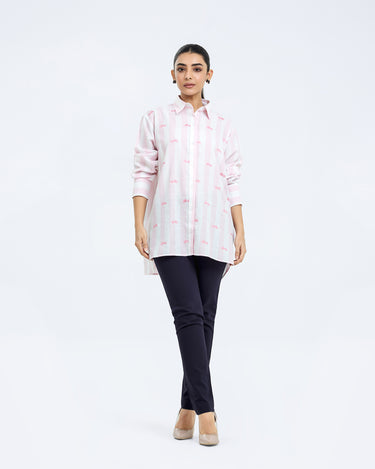 Relaxed Fit Button Up Shirt - FWTS24-044