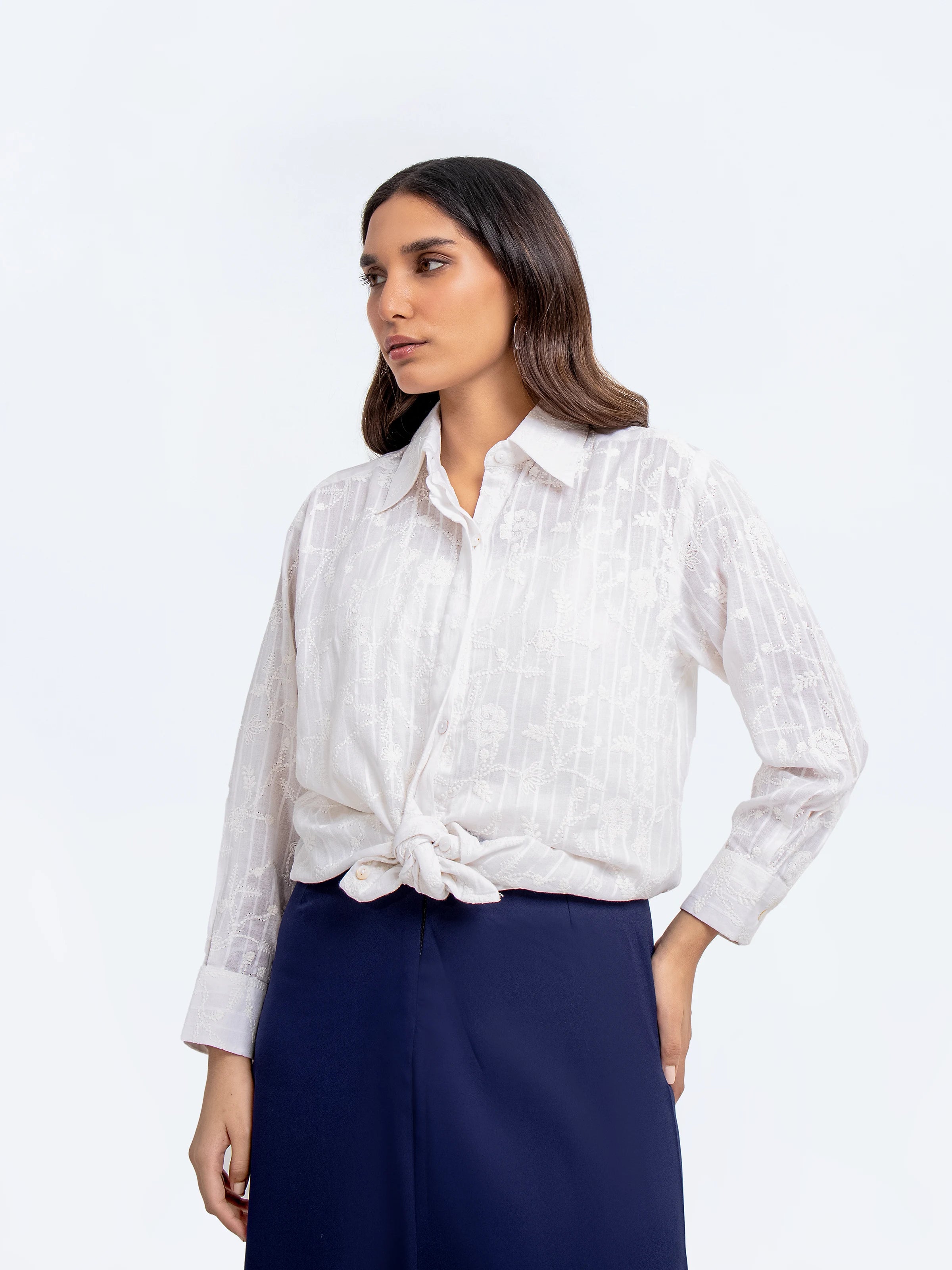 Relaxed Fit Button Down Shirt - FWTS24-053