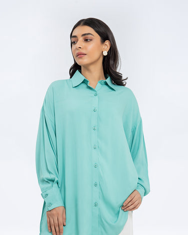 Relaxed Fit Button Up Shirt - FWTS24-075