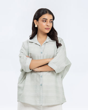 Relaxed Fit Button Up Shirt - FWTS24-083