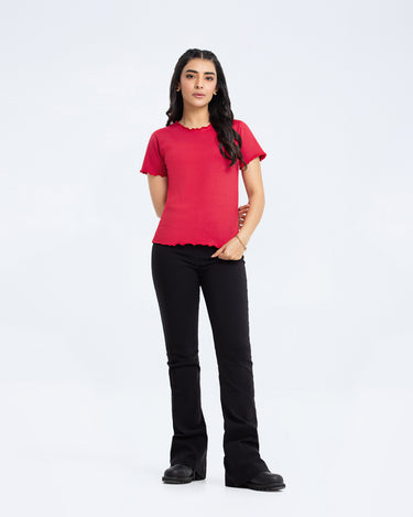 Boxy Fit Basic Tee - FWTBT23-049