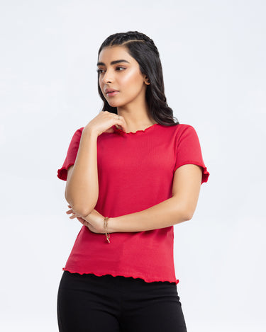 Boxy Fit Basic Tee - FWTBT23-049