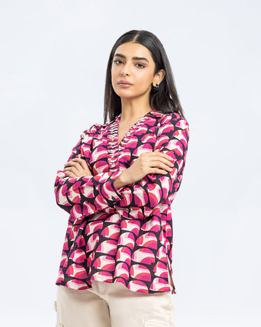 Regular Fit Collared Top - FWTTB24-011