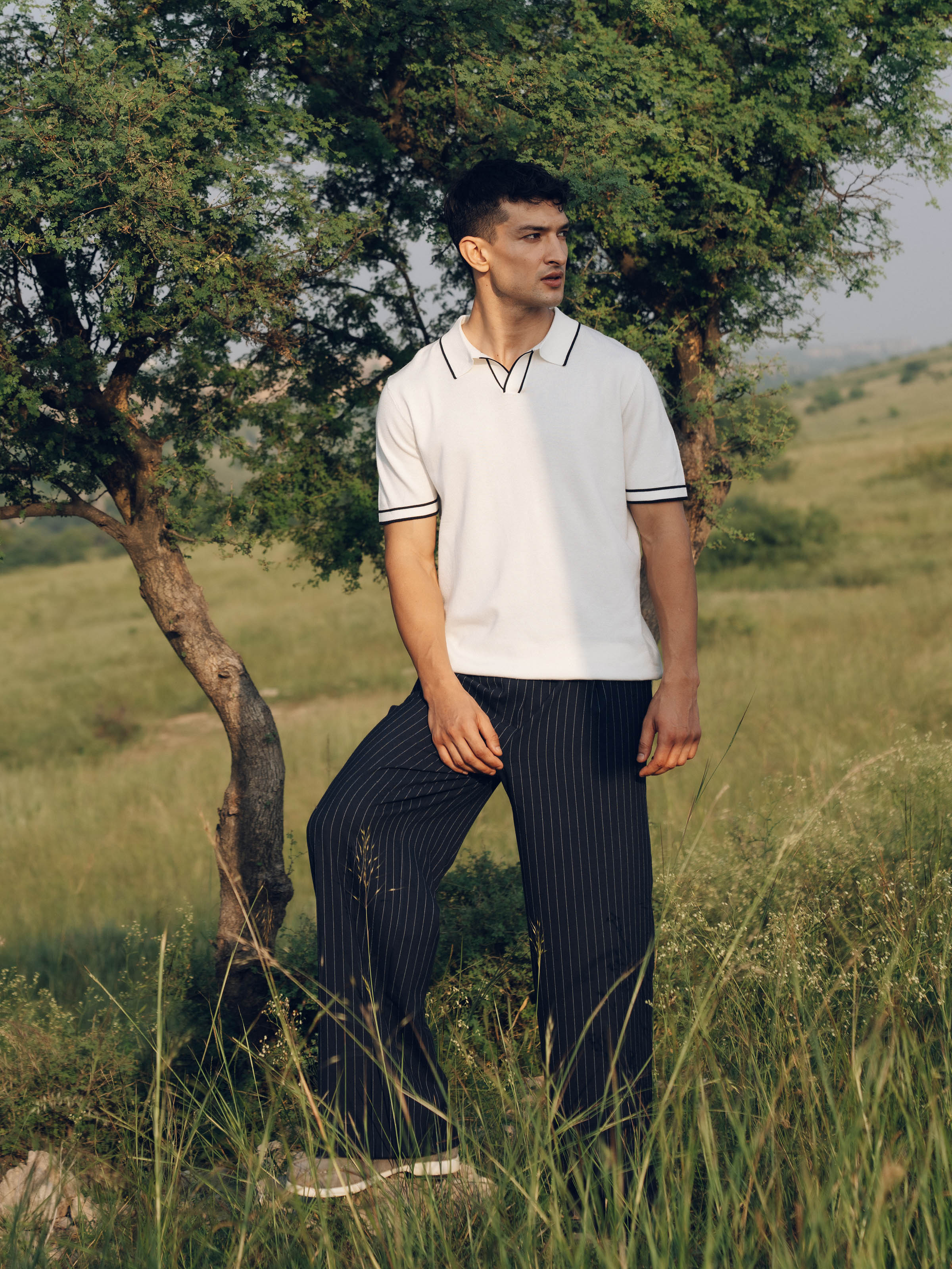 Johnny Collar Knitted Polo - FMTCP5-103