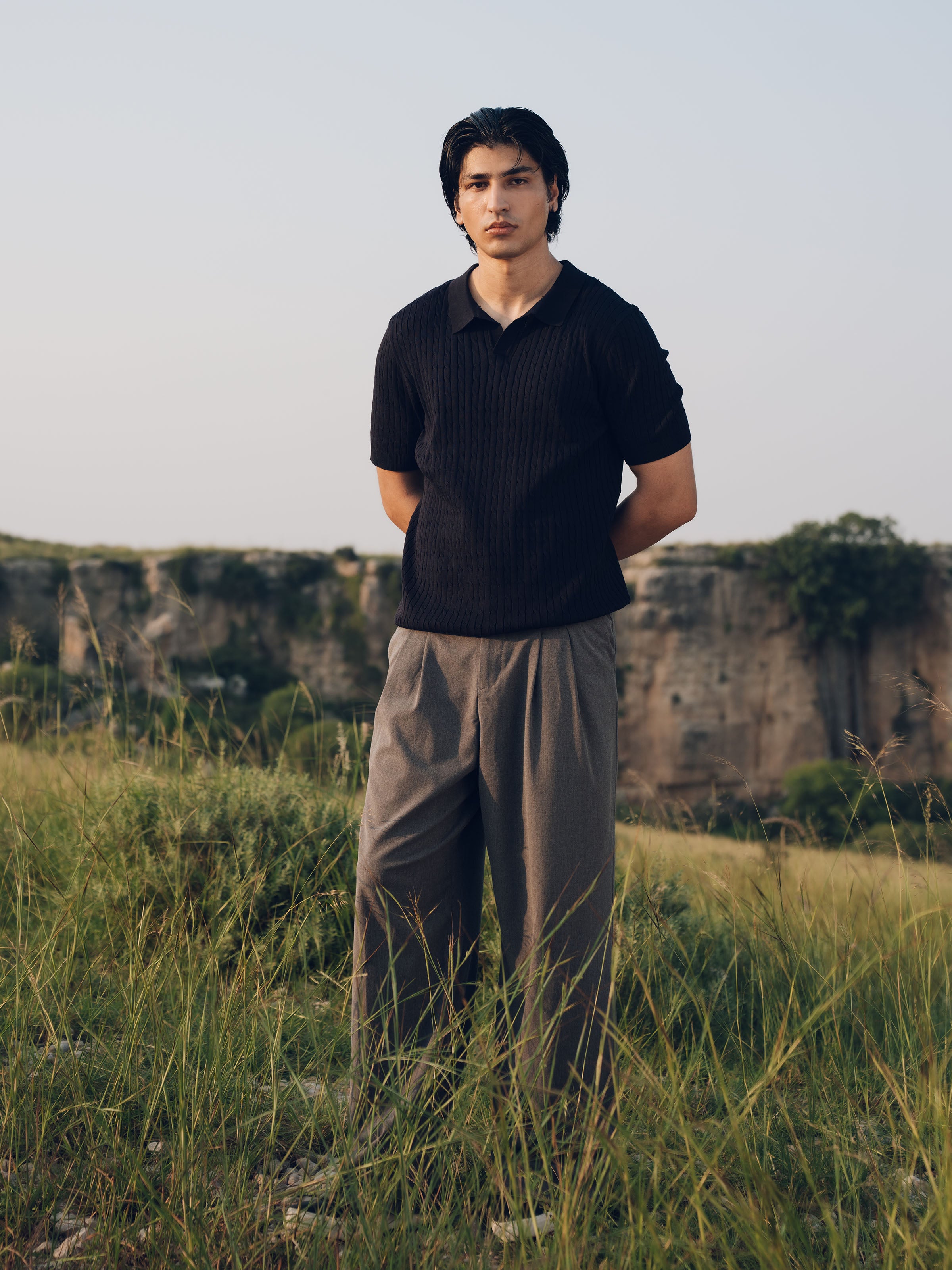 Johnny Collar Knitted Polo - FMTCP5-125