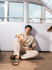 Textured Co-ord Set Trousers - FMBCS6-114