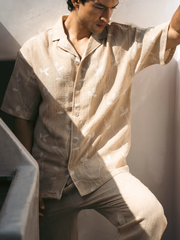 Textured Co-ord Set Shirt - FMTCS6-114