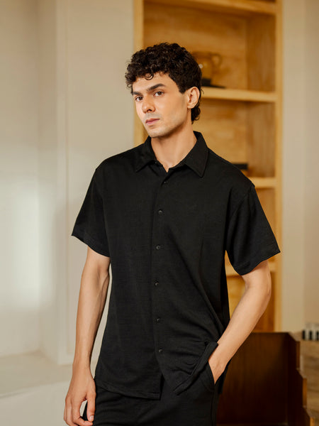Waffle Knit Co-ord Set Shirt - FMTCS5-012