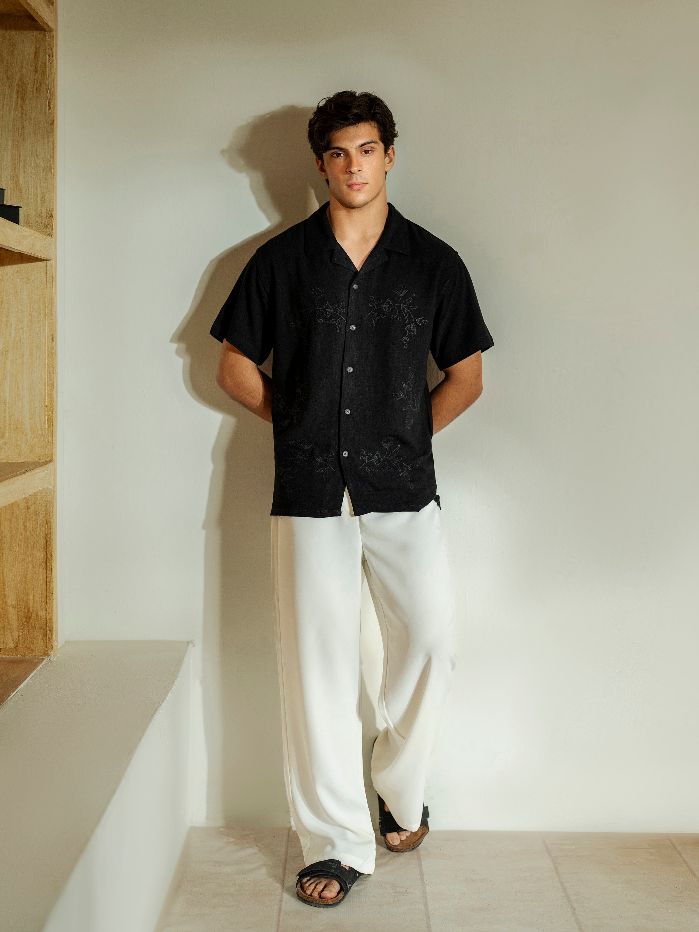 Embroidered Resort Shirt - FMTS5-32192