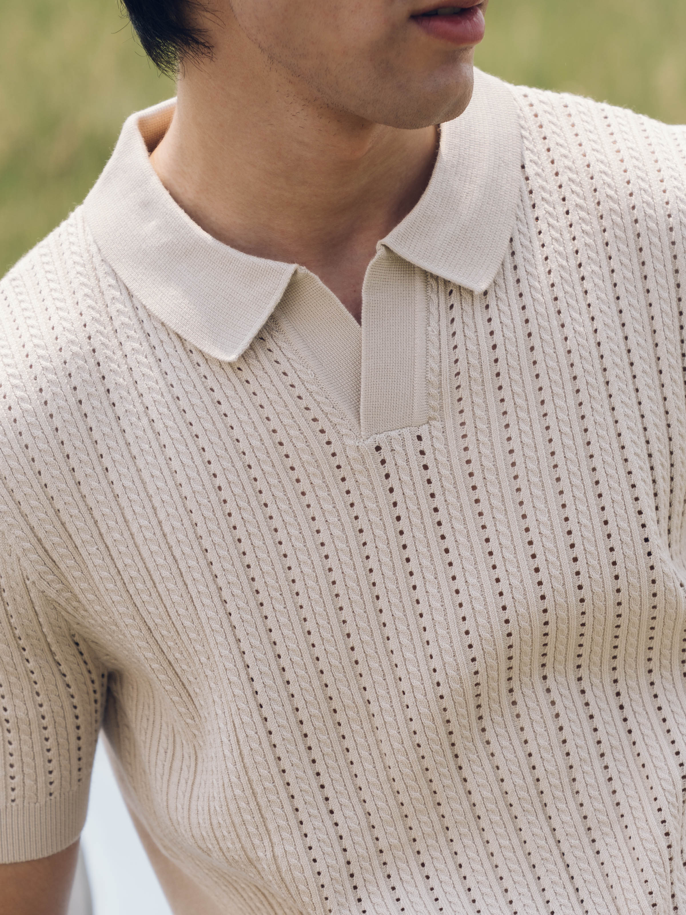 Johnny Collar Knitted Polo - FMTCP5-176