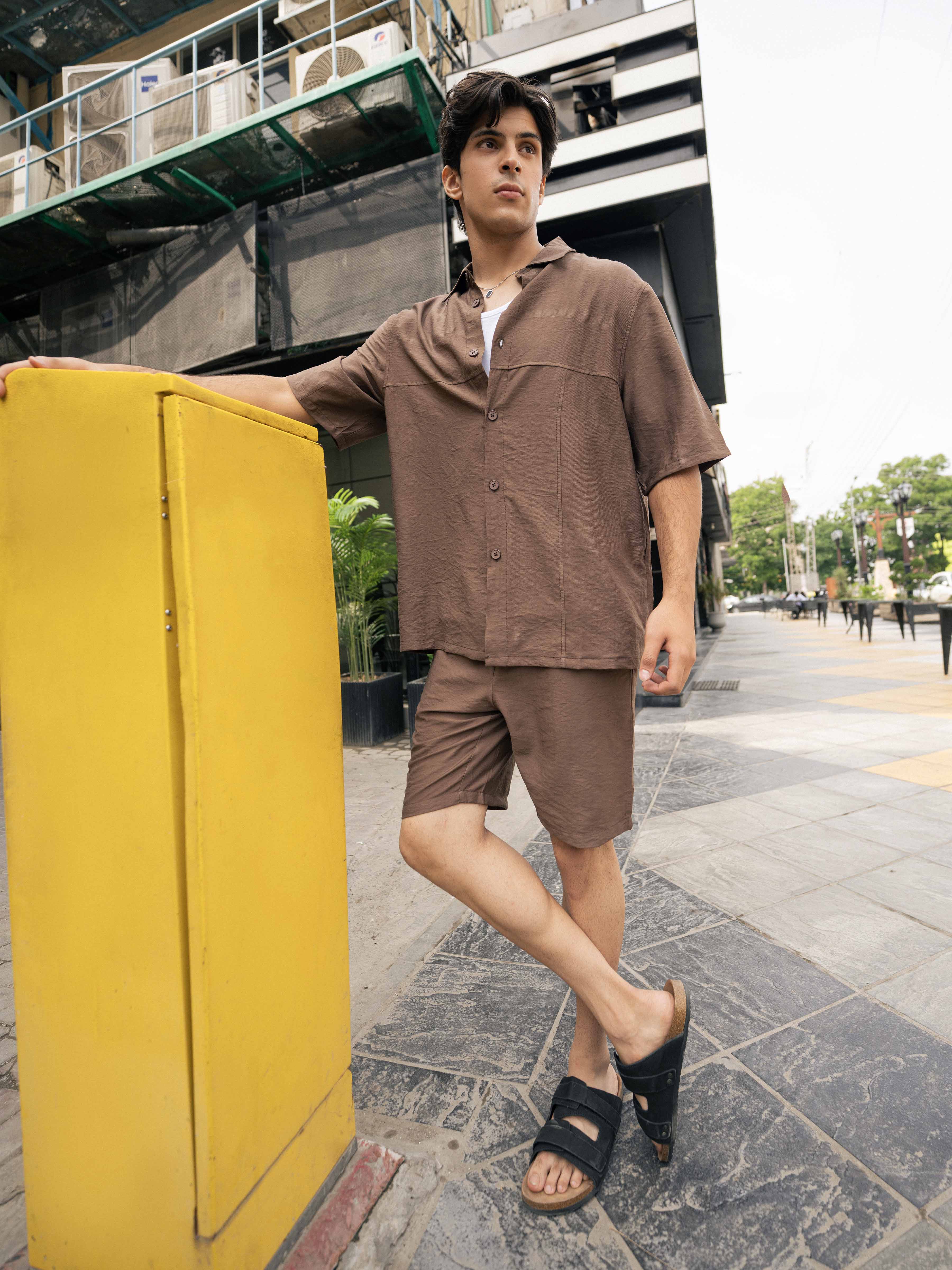 Black Cork Footbed Slides - FAMSD24-039