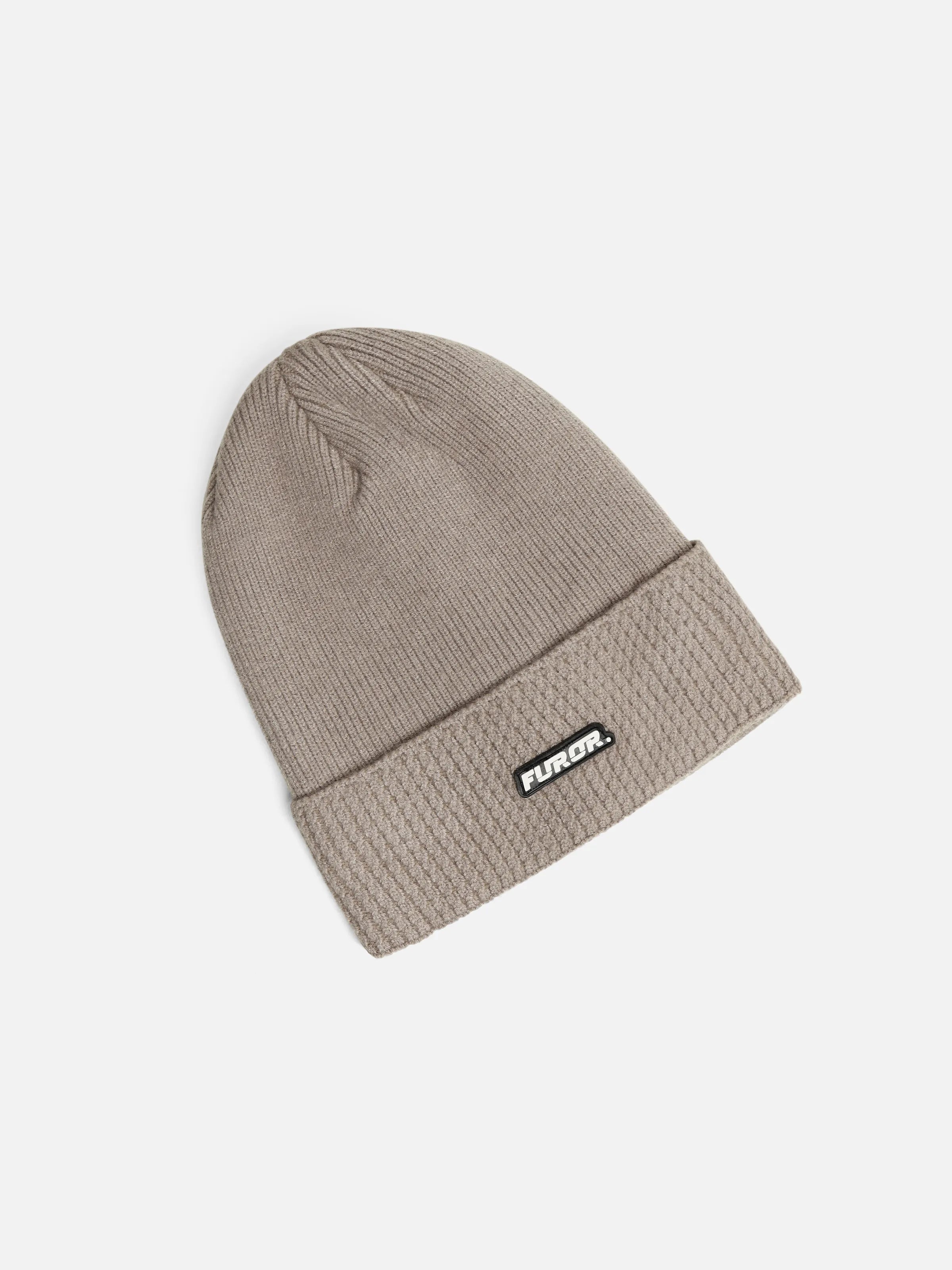 Beige Knitted Beanie - FABC5-022