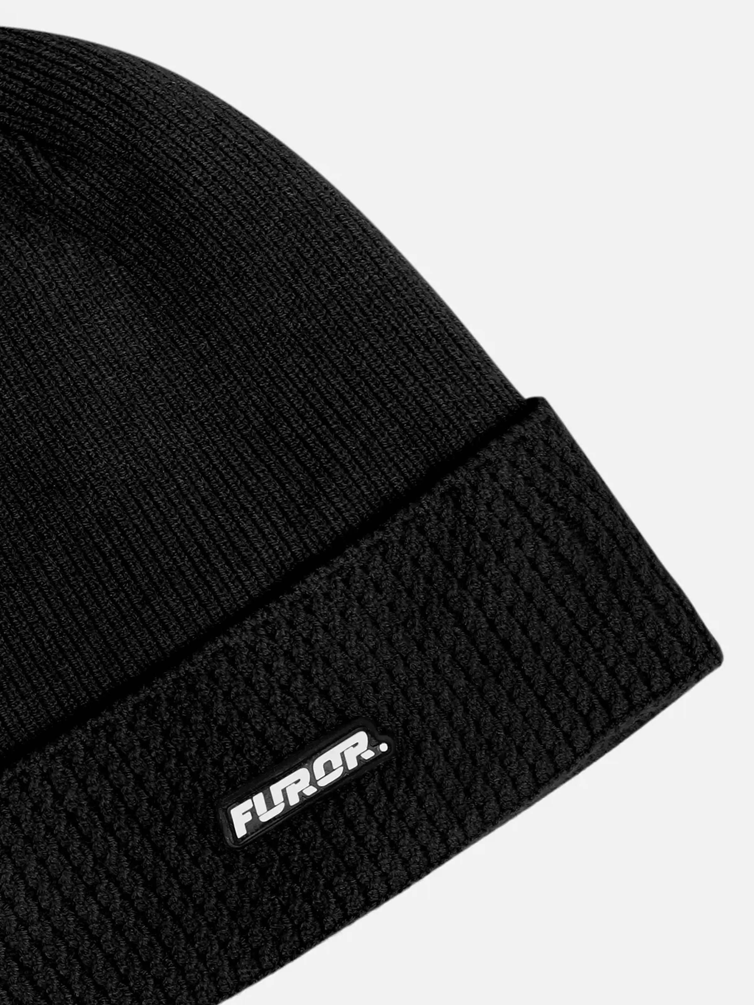Black Knitted Beanie - FABC5-024