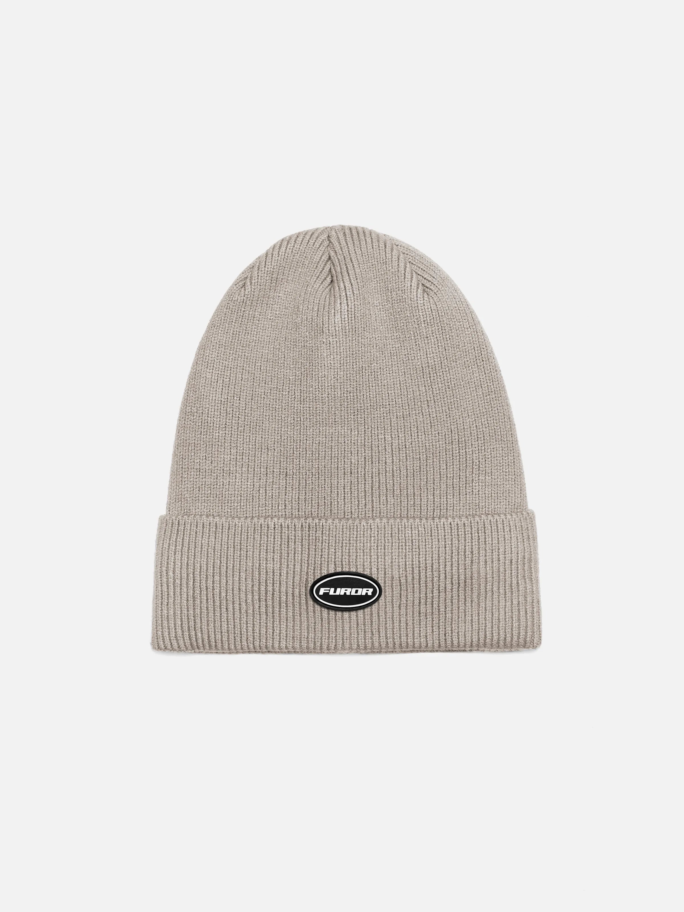 Beige Knitted Beanie - FABC5-032