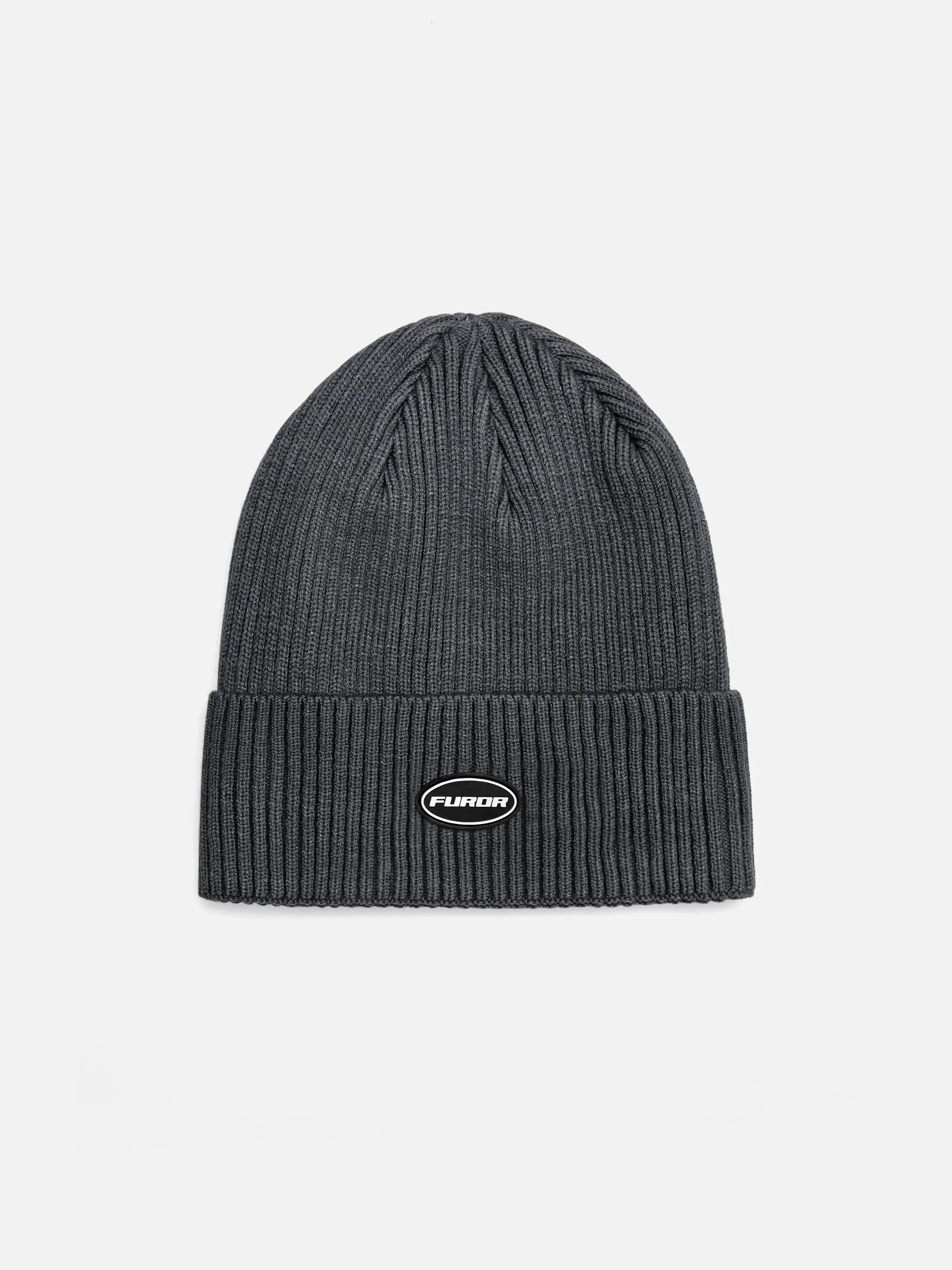 Dark Grey Knitted Beanie - FABC5-035
