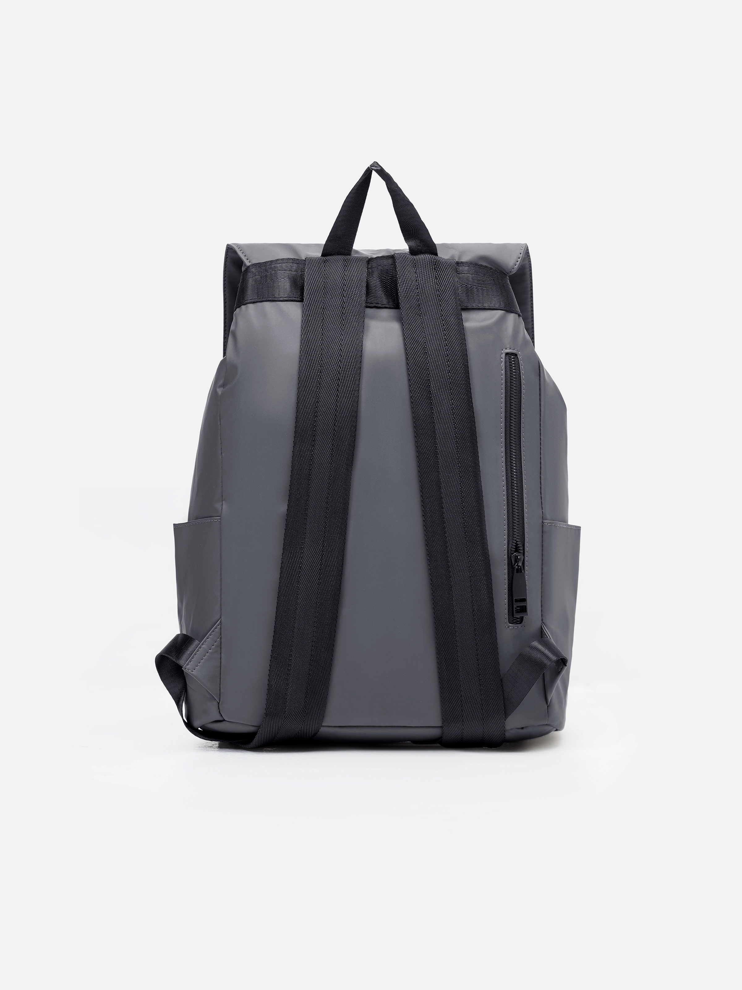 Black Leatherette Camping Backpack - FABG5-020