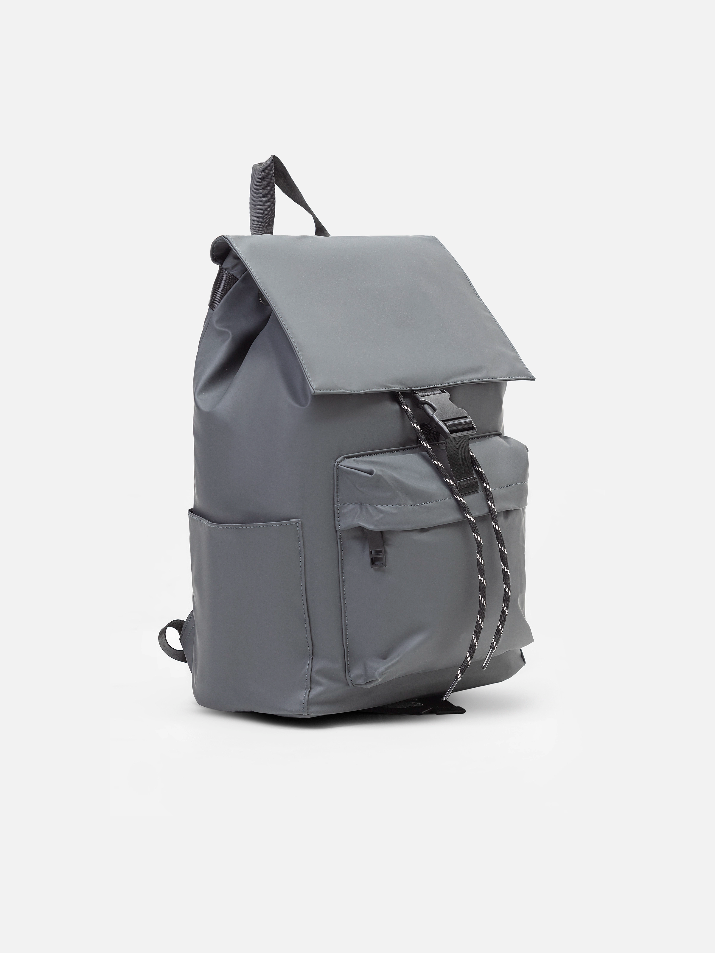 Grey Leatherette Camping Backpack - FABG5-020