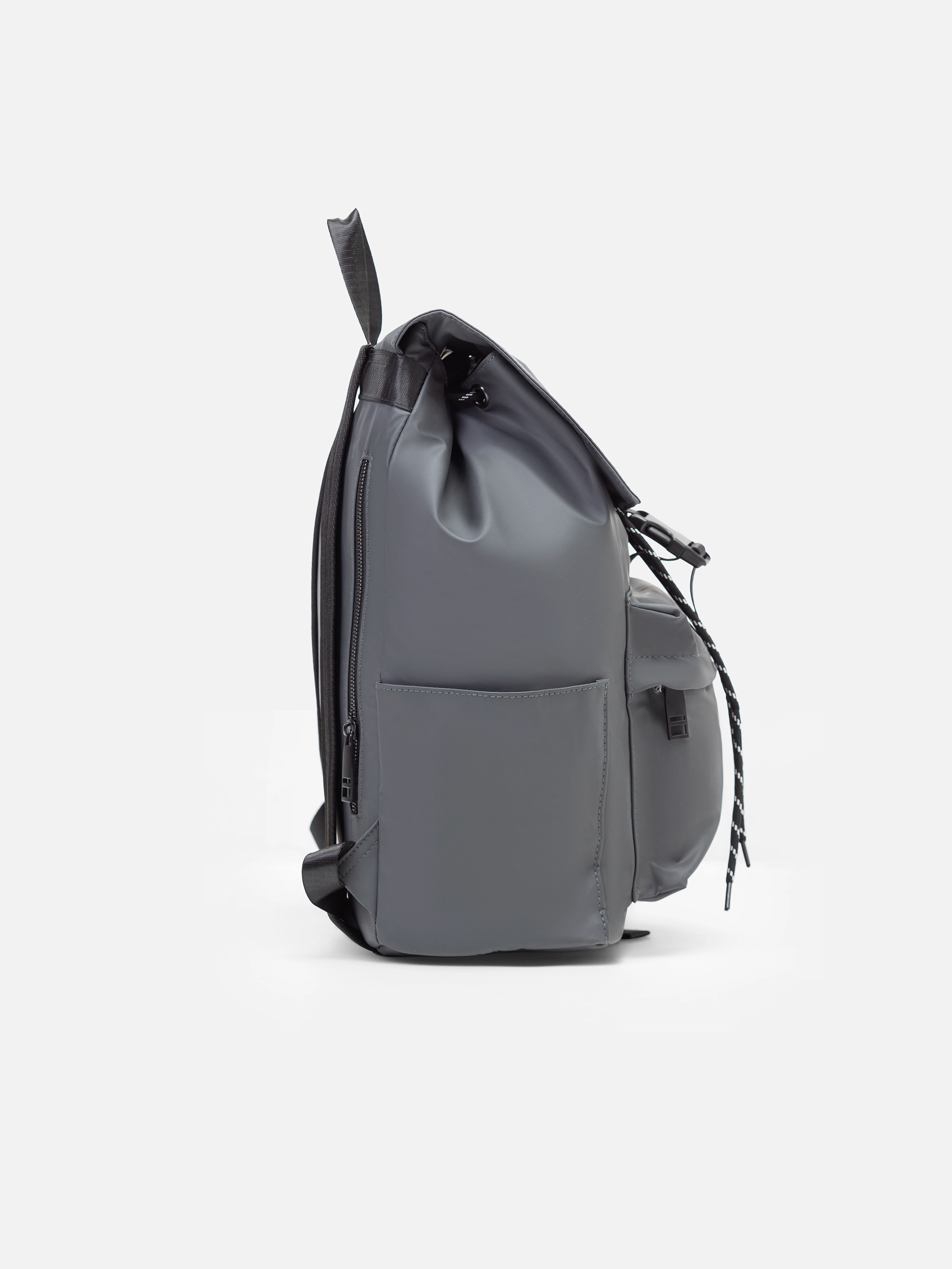 Grey Leatherette Camping Backpack - FABG5-020