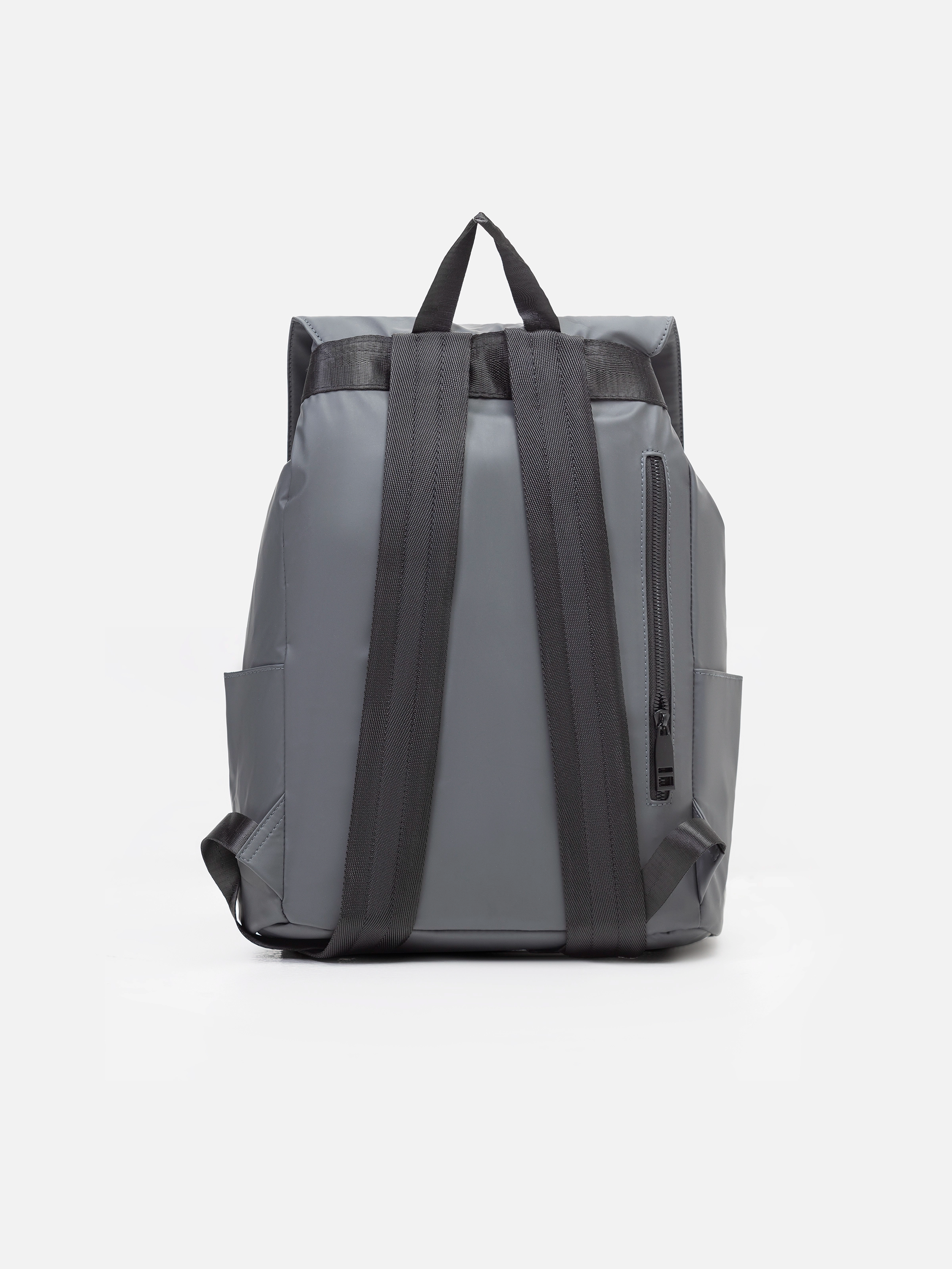 Grey Leatherette Camping Backpack - FABG5-020