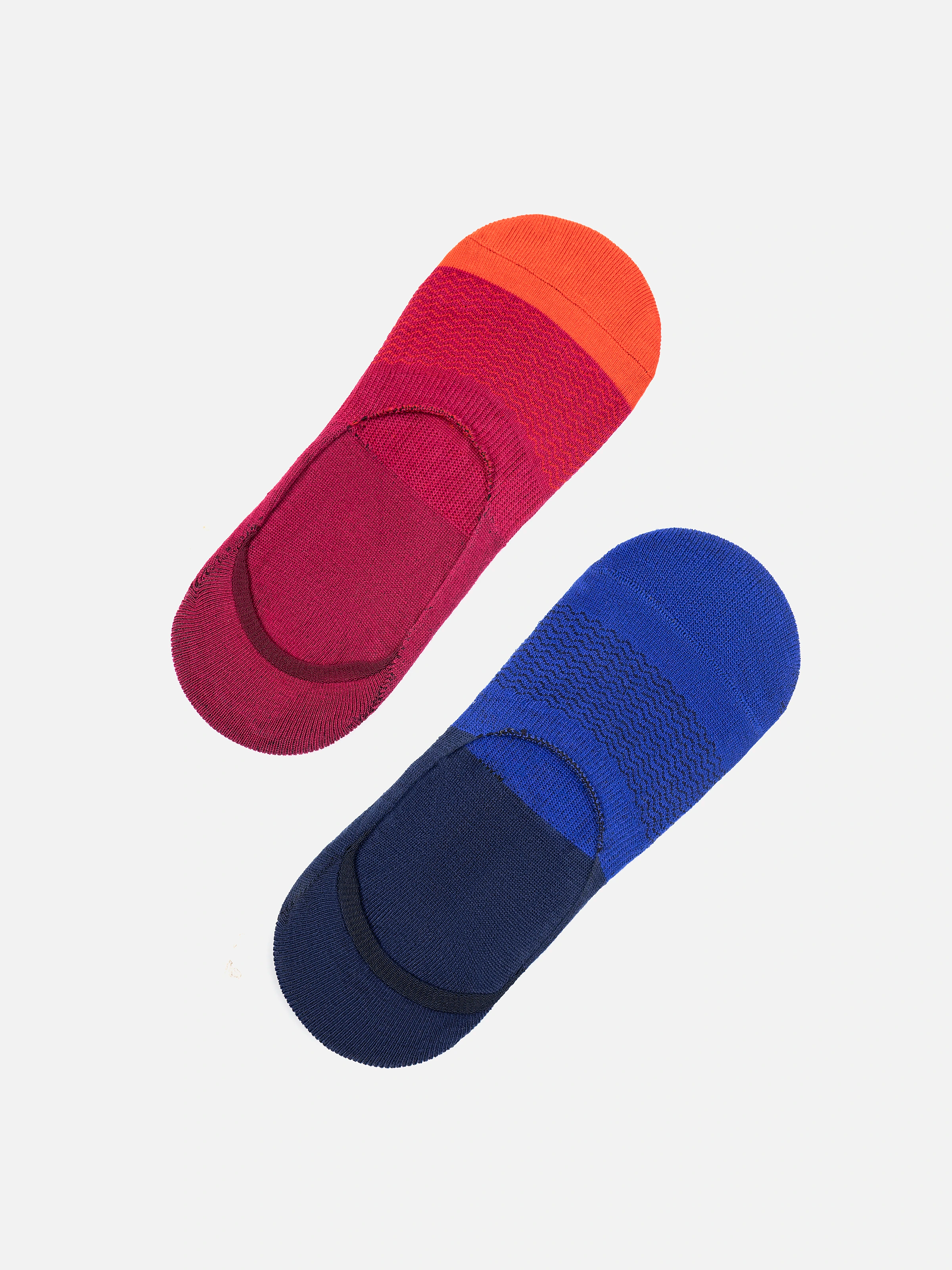 Pack of 2 Multi No-Show Socks - FAMSO5-018
