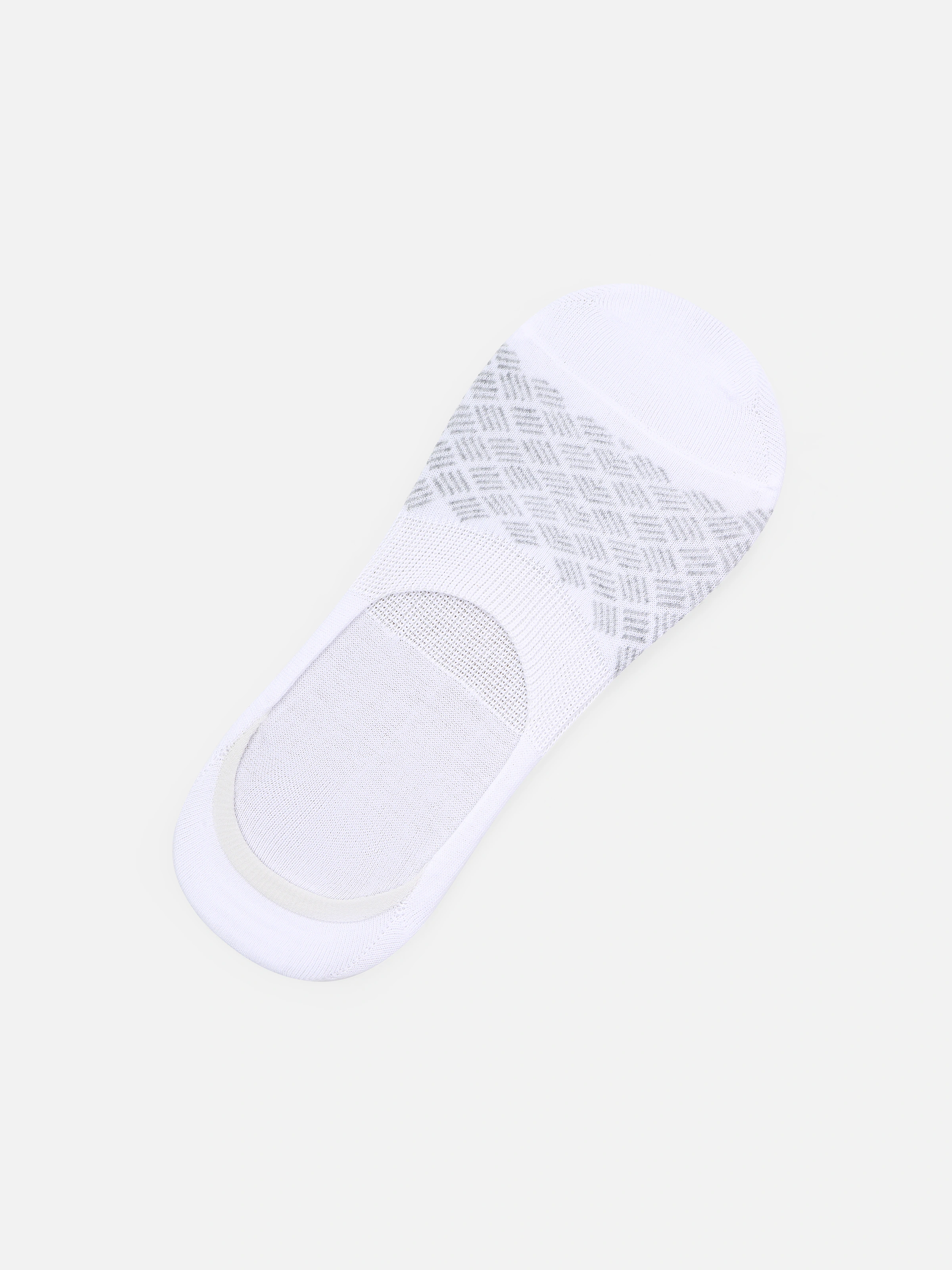 White No-Show Socks - FAMSO5-034