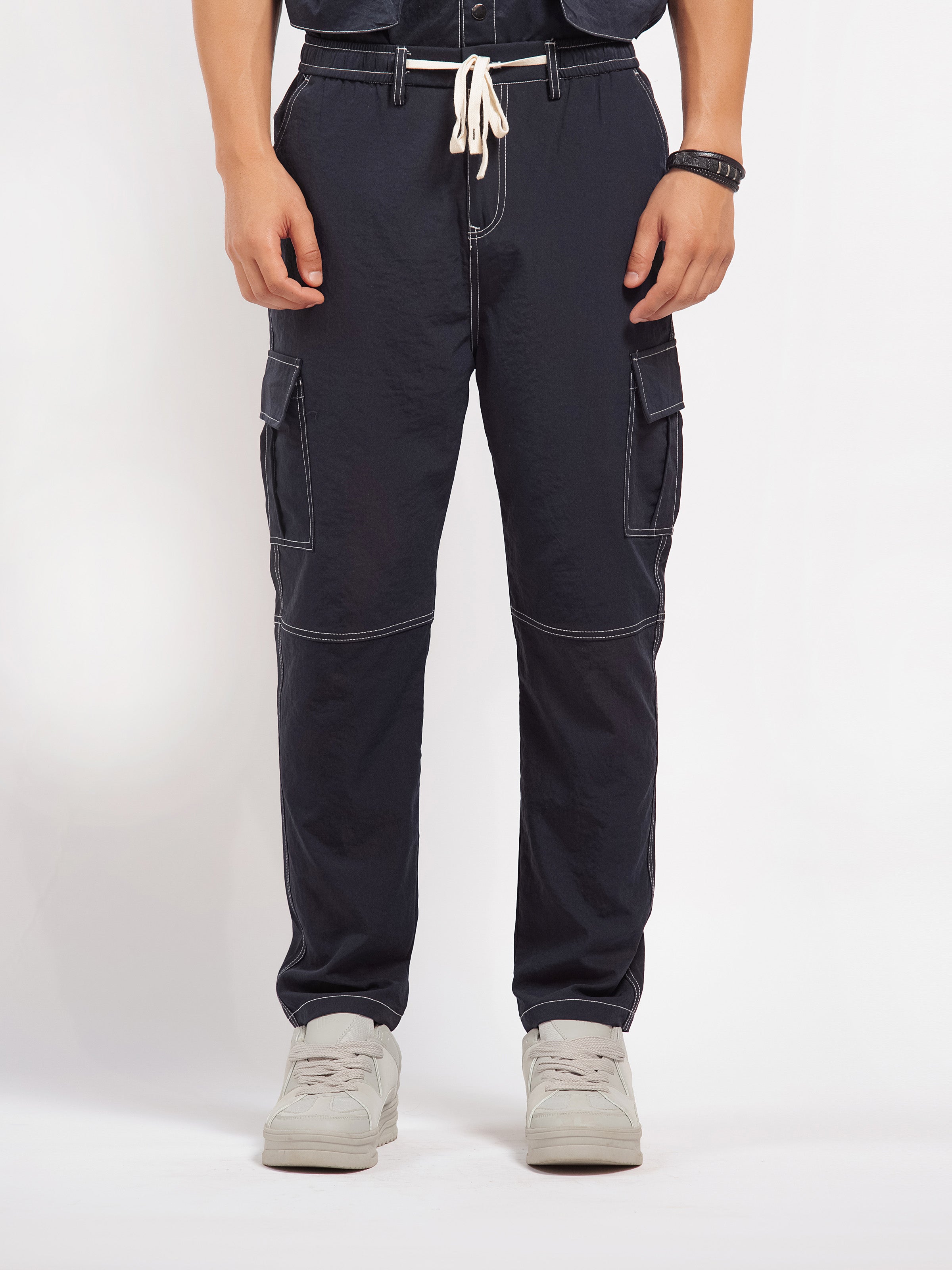 Contrast Stitch Co-ord Set Trousers - FMBCS5-007