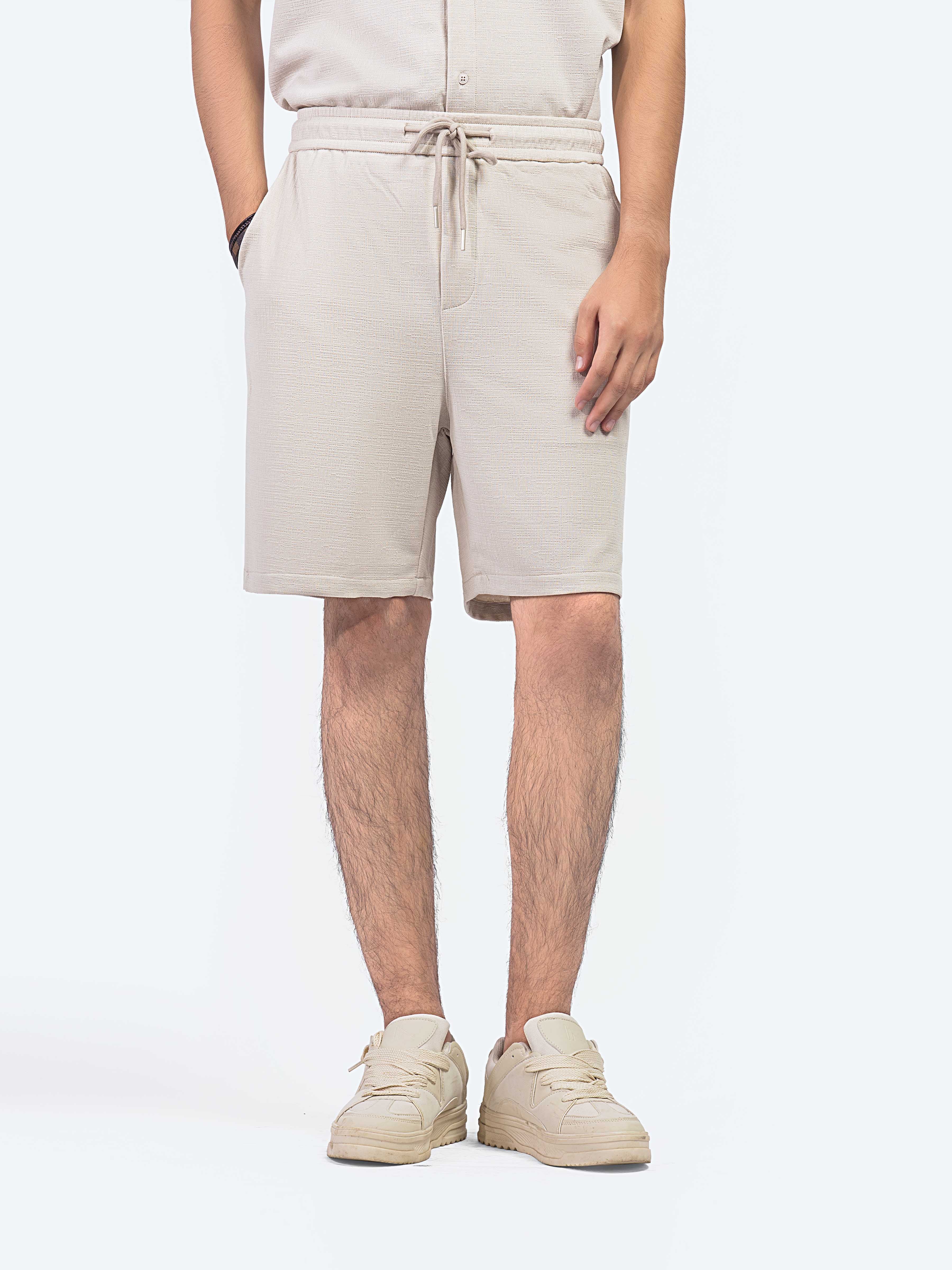 Textured Co-ord Set Shorts - FMBCS5-010