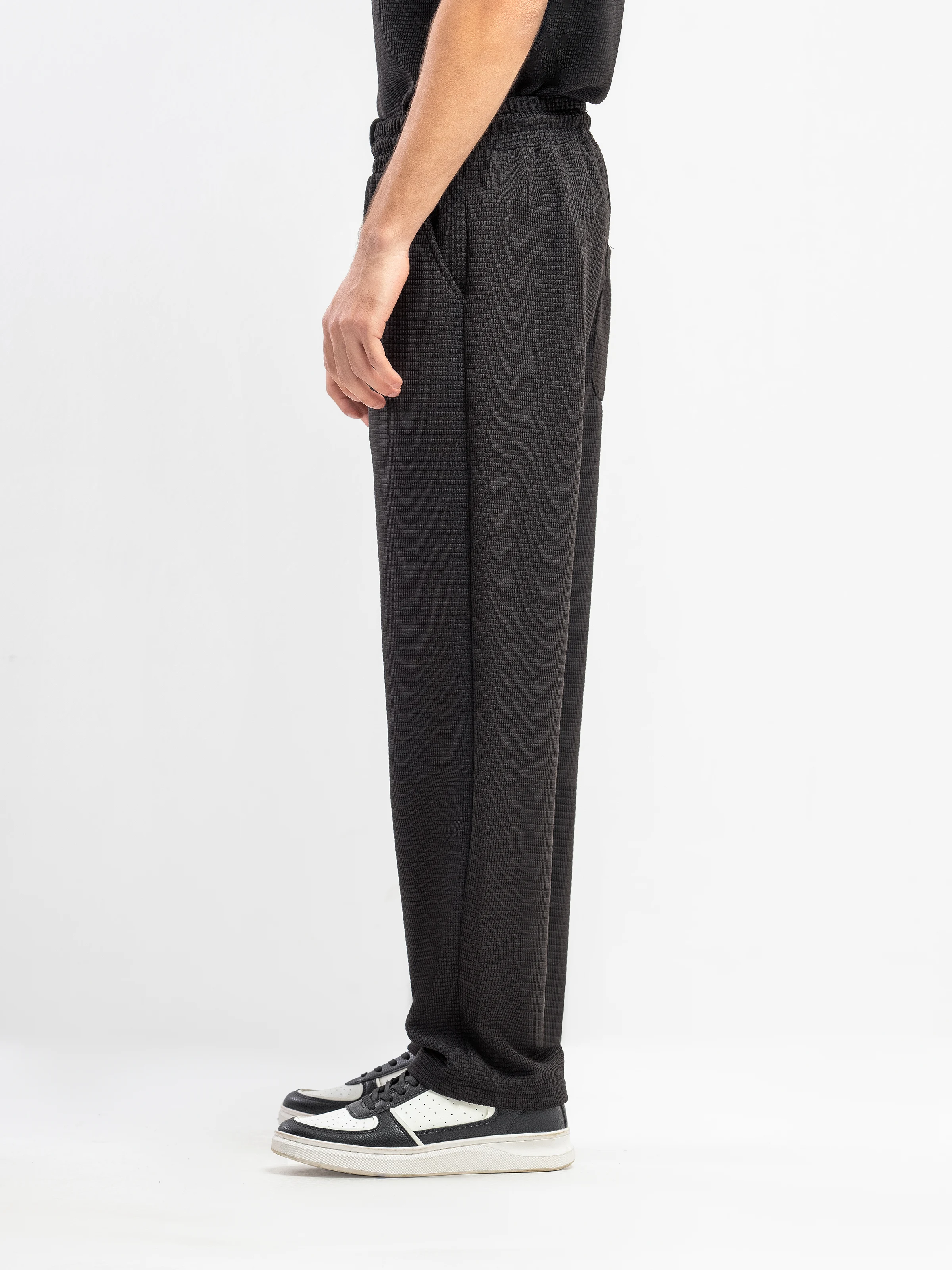 Textured Co-ord Set Trousers - FMBCS5-051