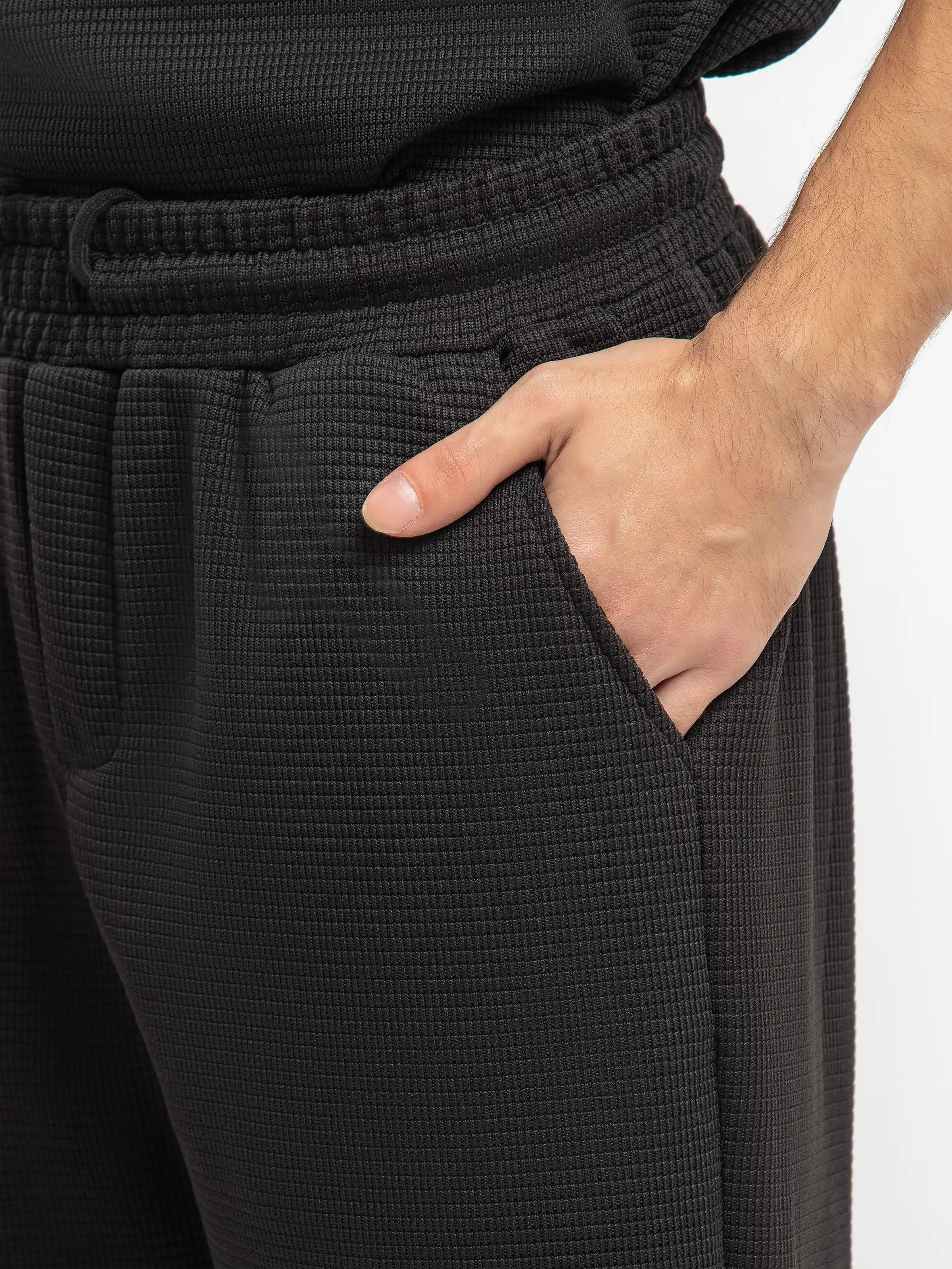 Textured Co-ord Set Trousers - FMBCS5-051