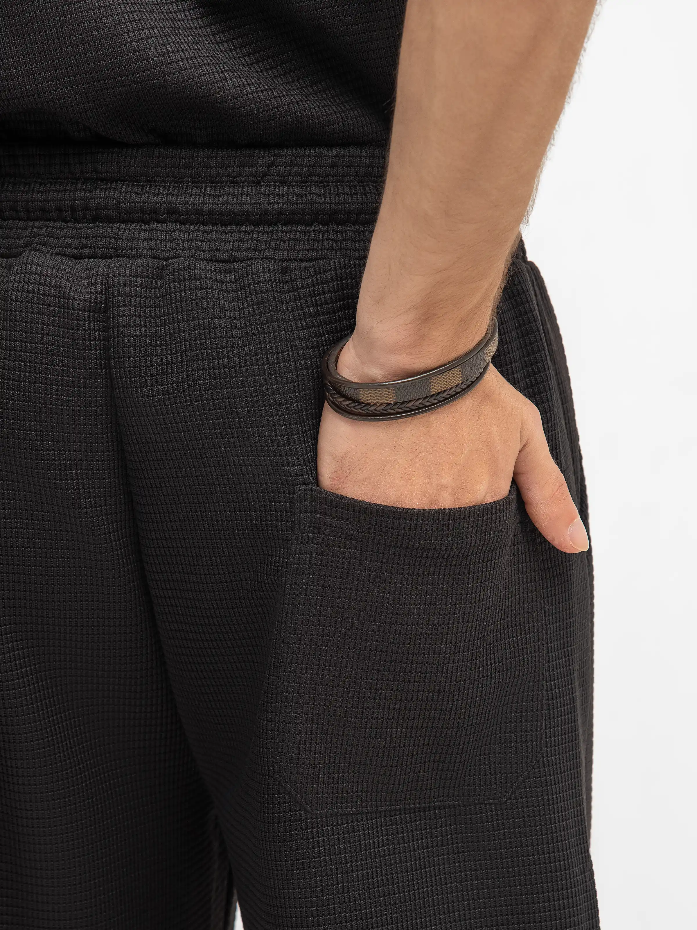 Textured Co-ord Set Trousers - FMBCS5-051