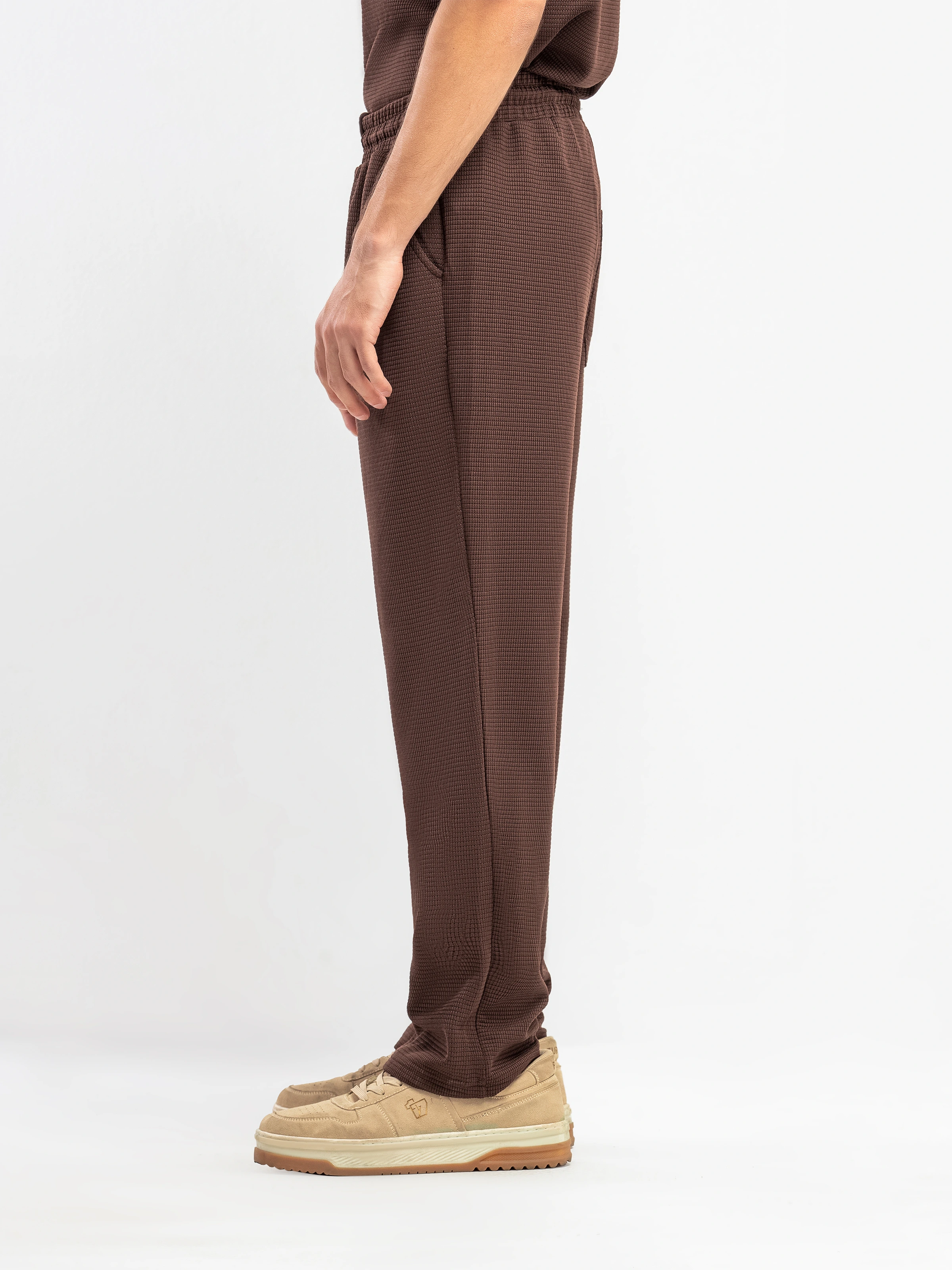 Textured Co-ord Set Trousers - FMBCS5-052