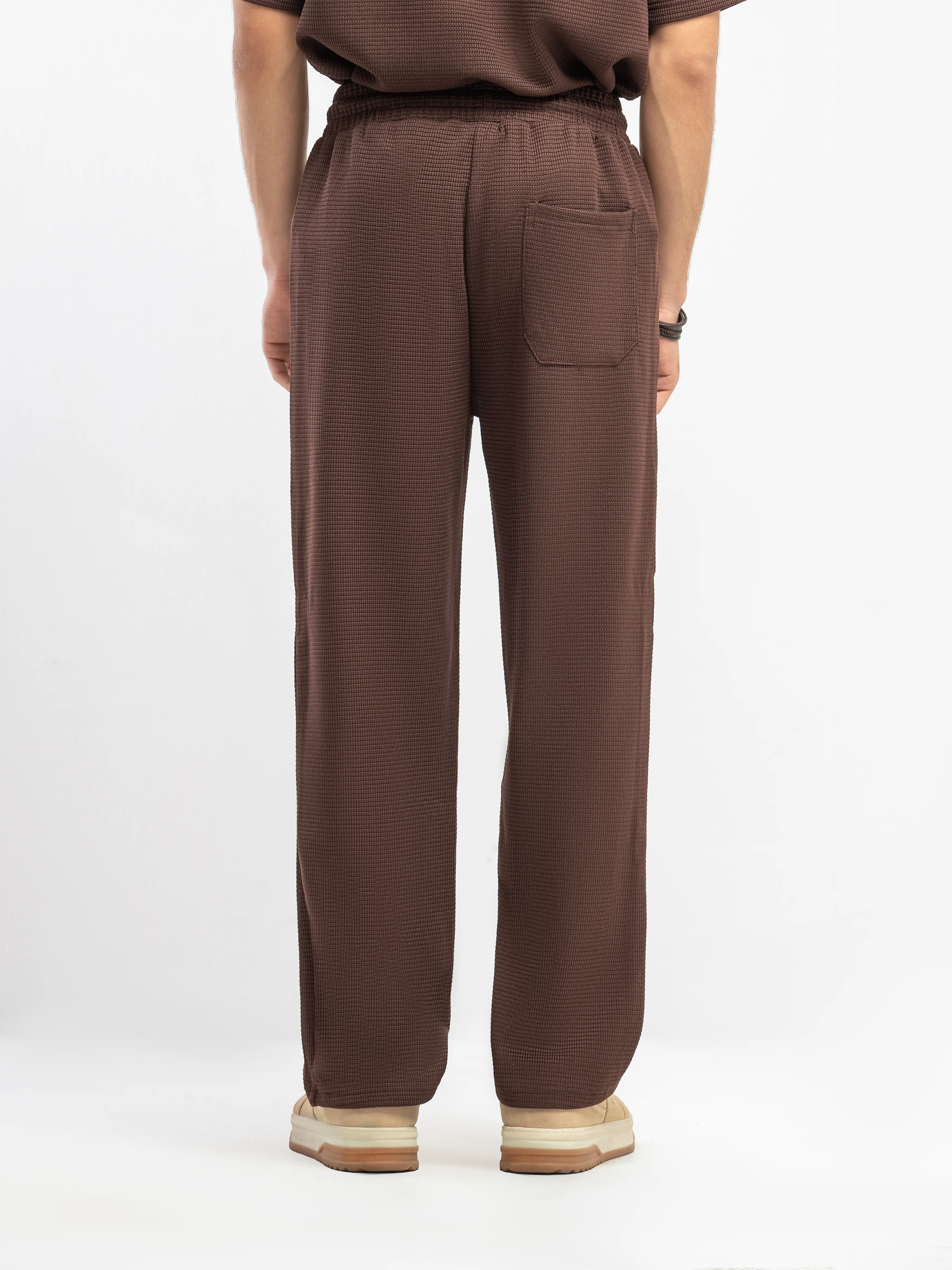 Textured Co-ord Set Trousers - FMBCS5-052