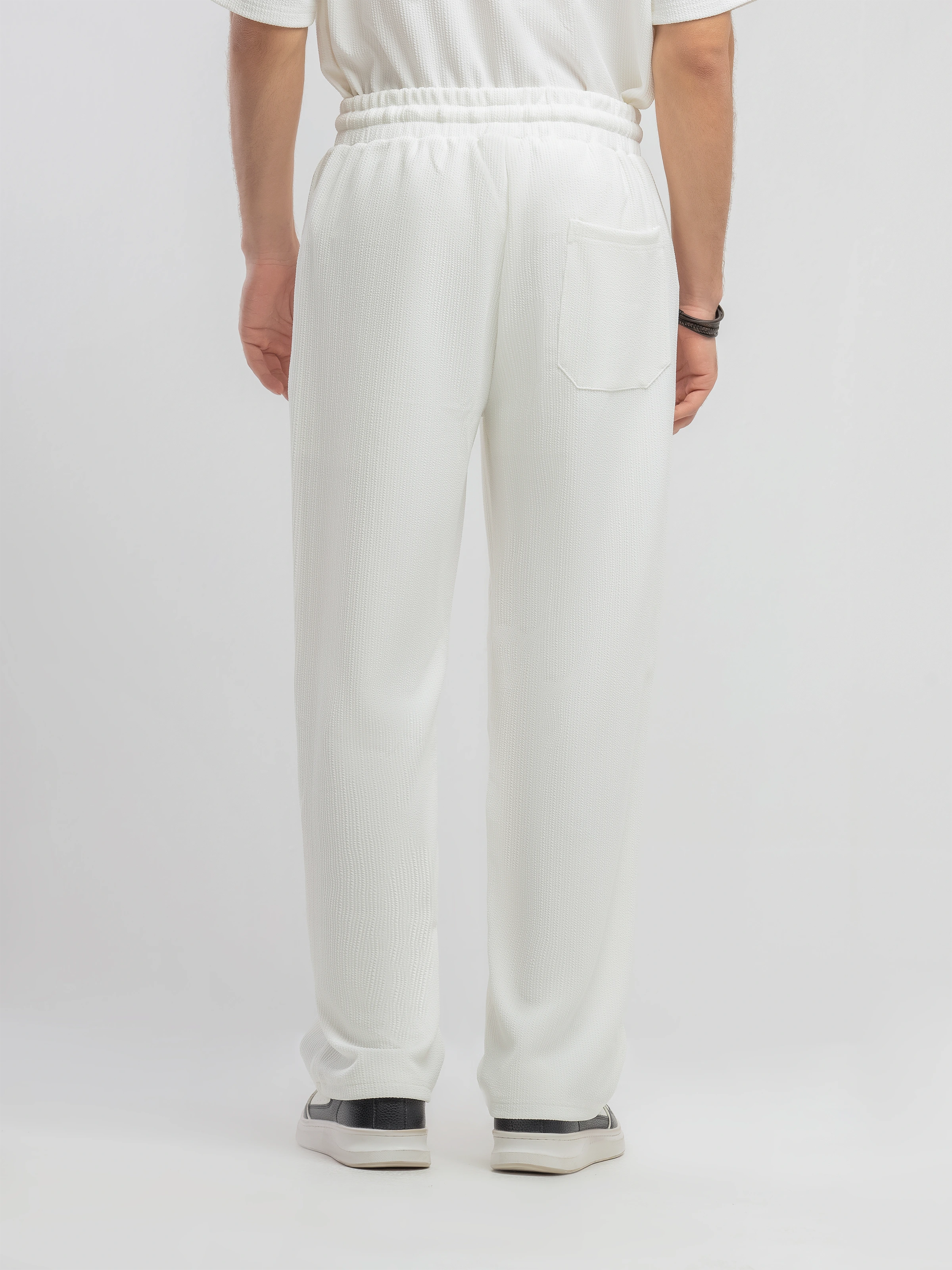 Textured Co-ord Set Trousers - FMBCS5-053