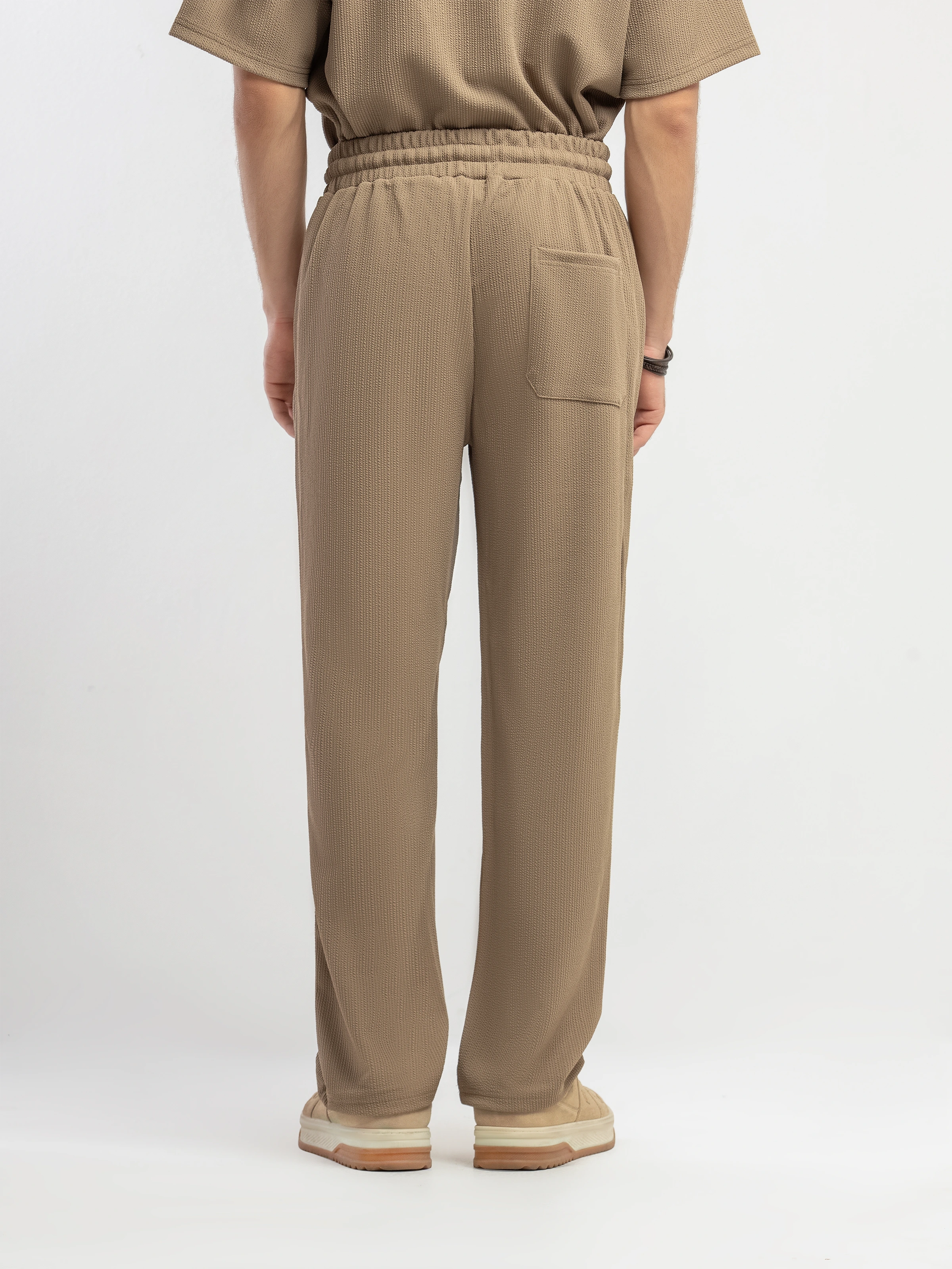 Textured Co-ord Set Trousers - FMBCS5-054