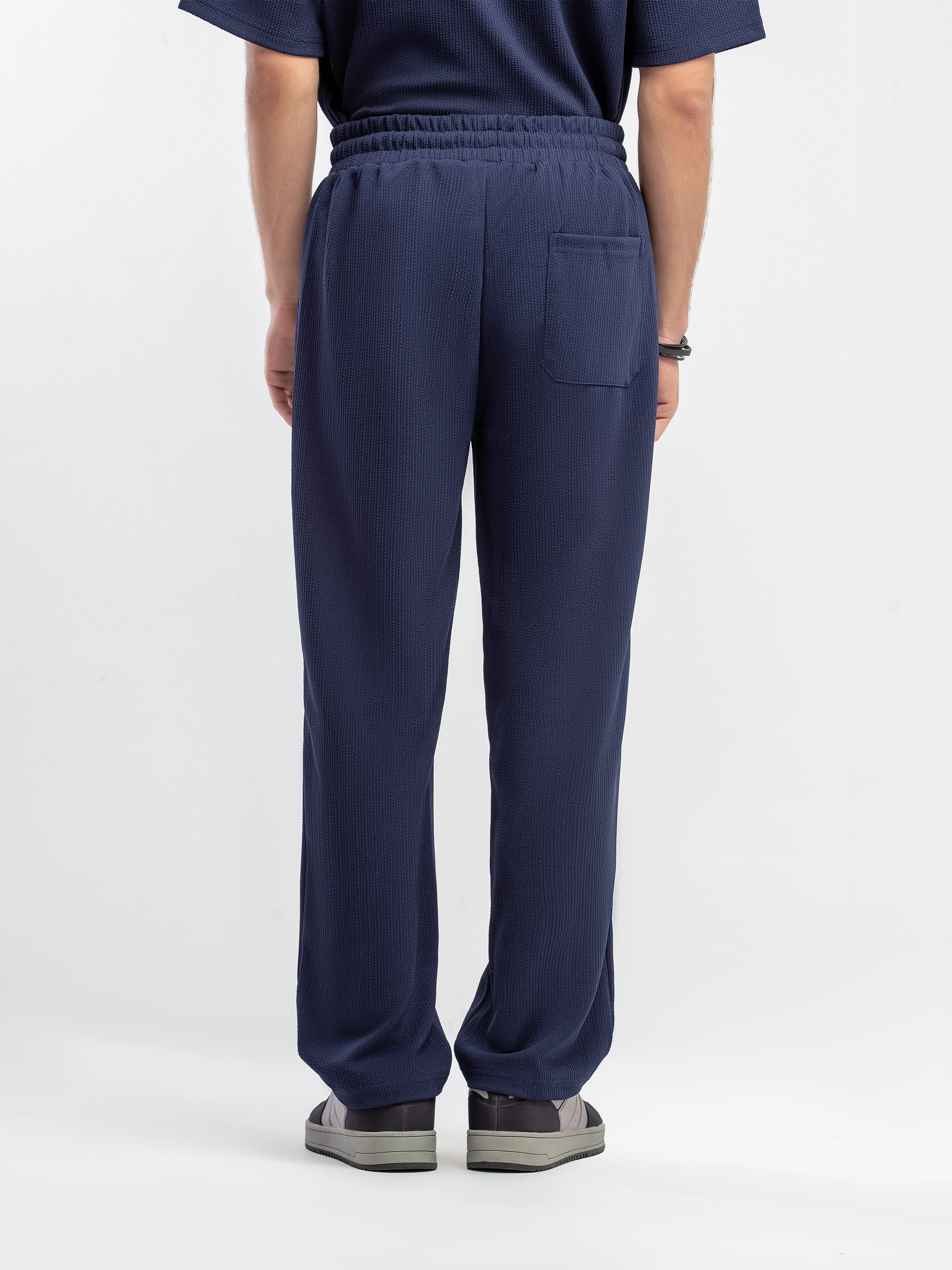 Textured Co-ord Set Trousers - FMBCS5-056