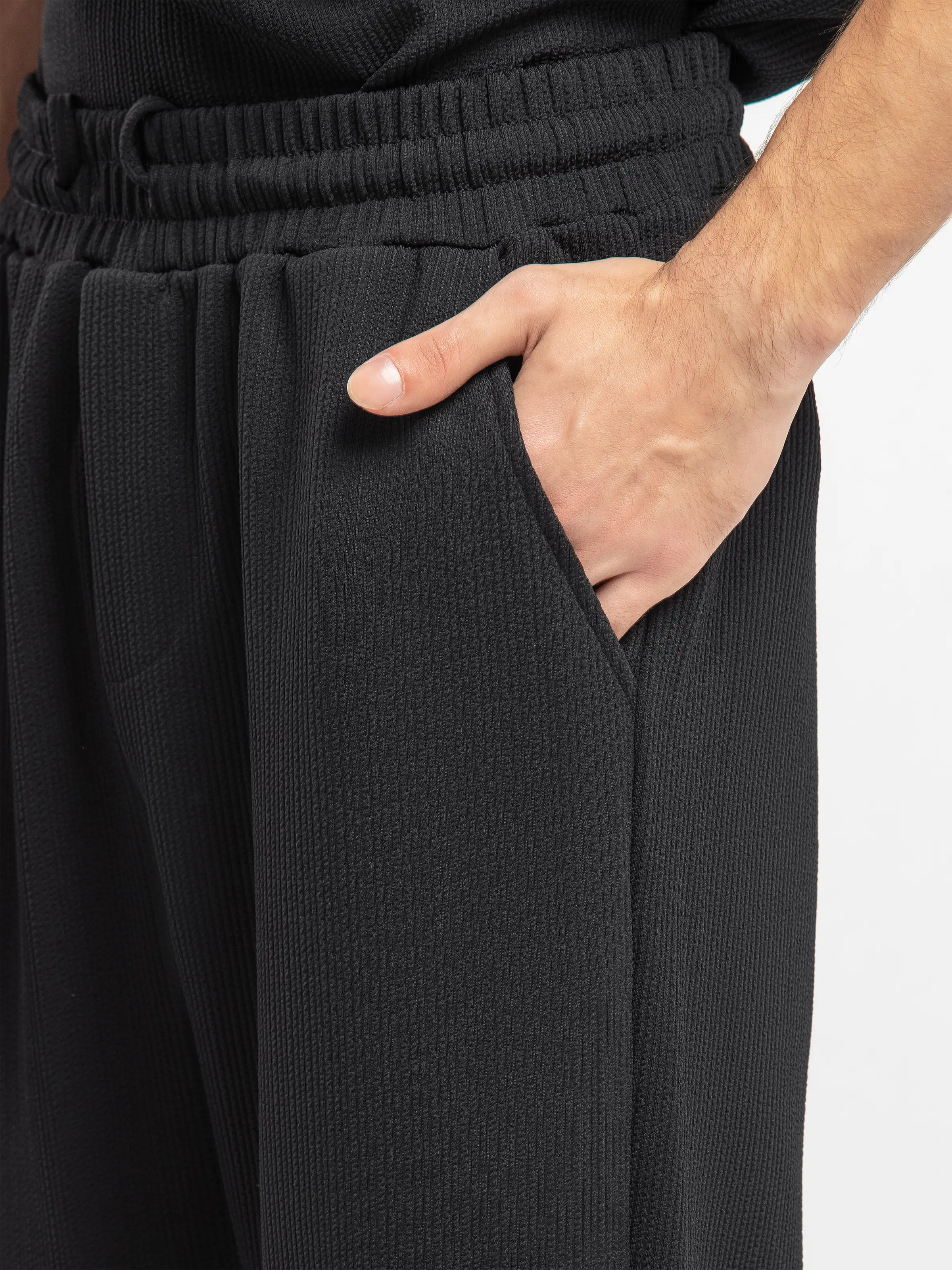 Textured Co-ord Set Trousers - FMBCS5-057