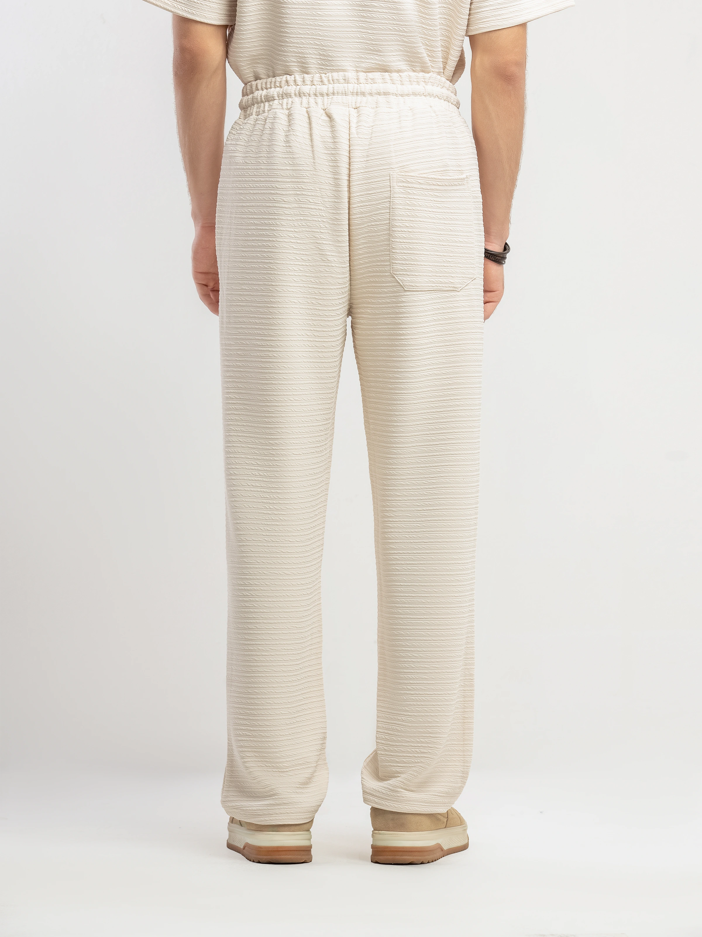 Textured Co-ord Set Trousers - FMBCS5-058