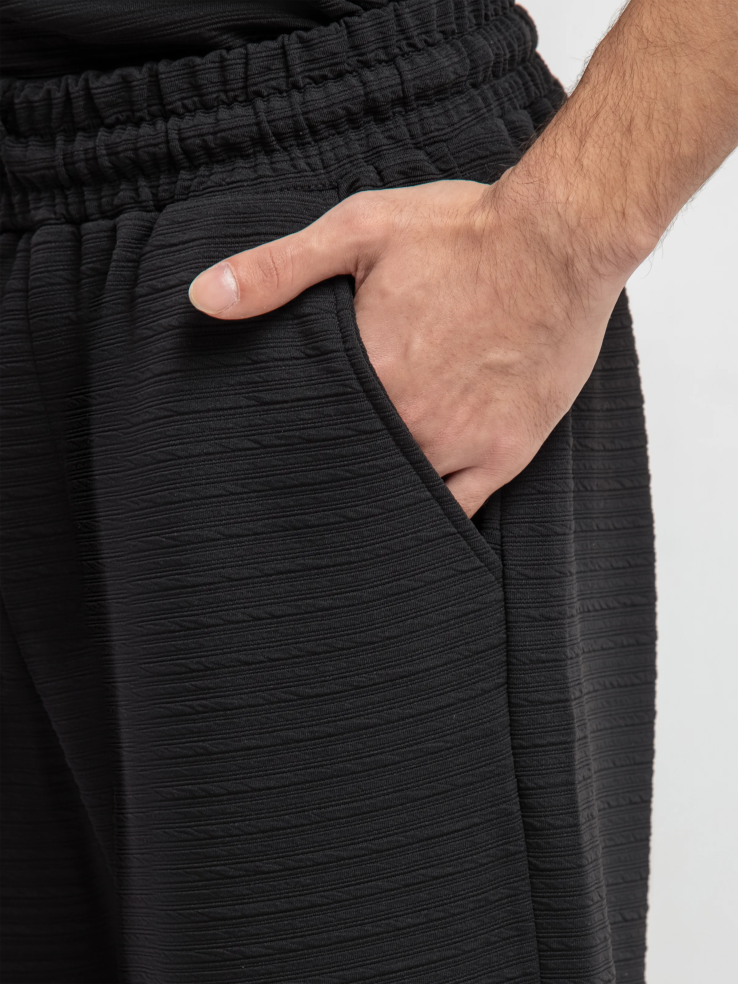 Textured Co-ord Set Trousers - FMBCS5-059