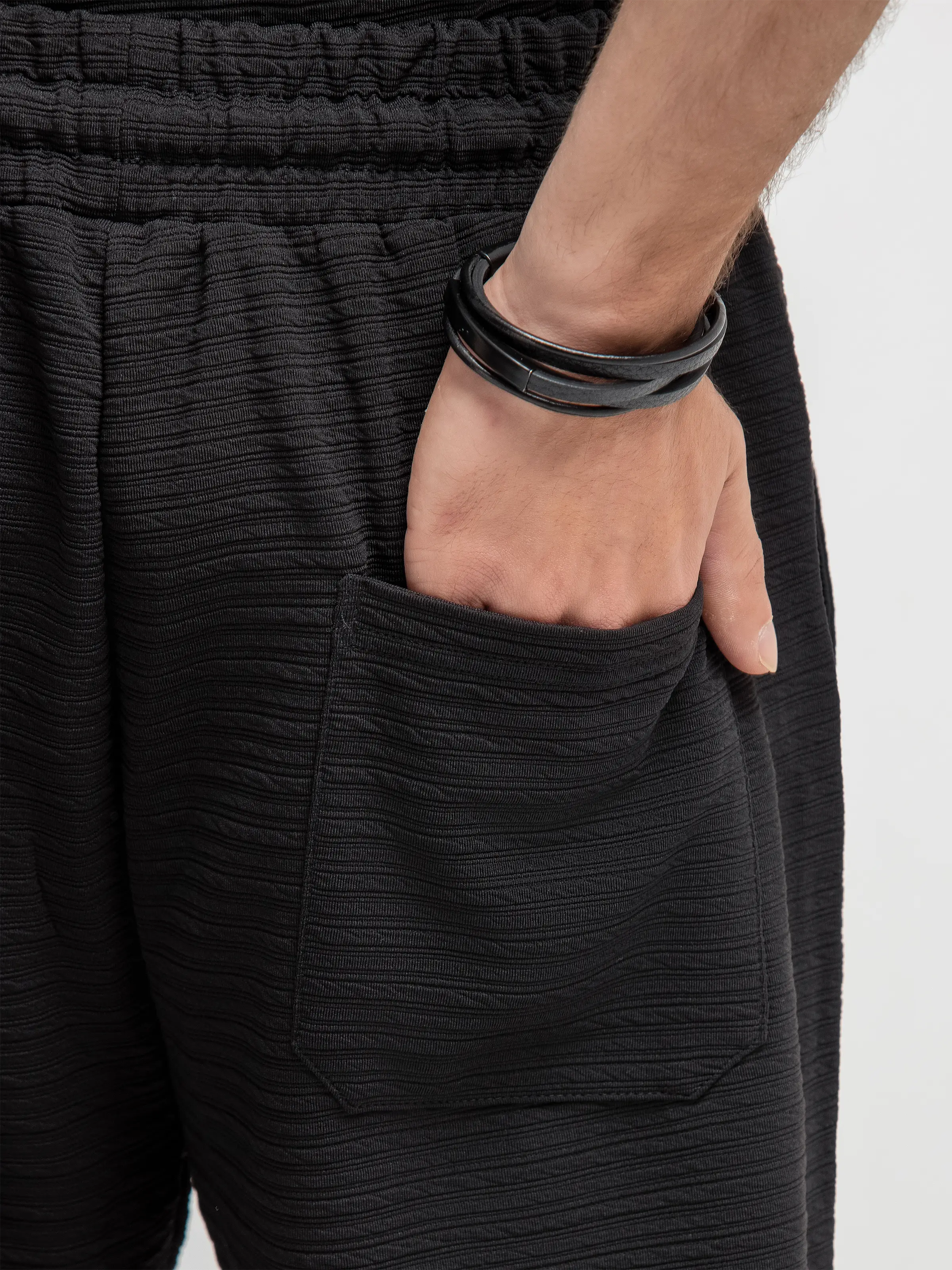 Textured Co-ord Set Trousers - FMBCS5-059