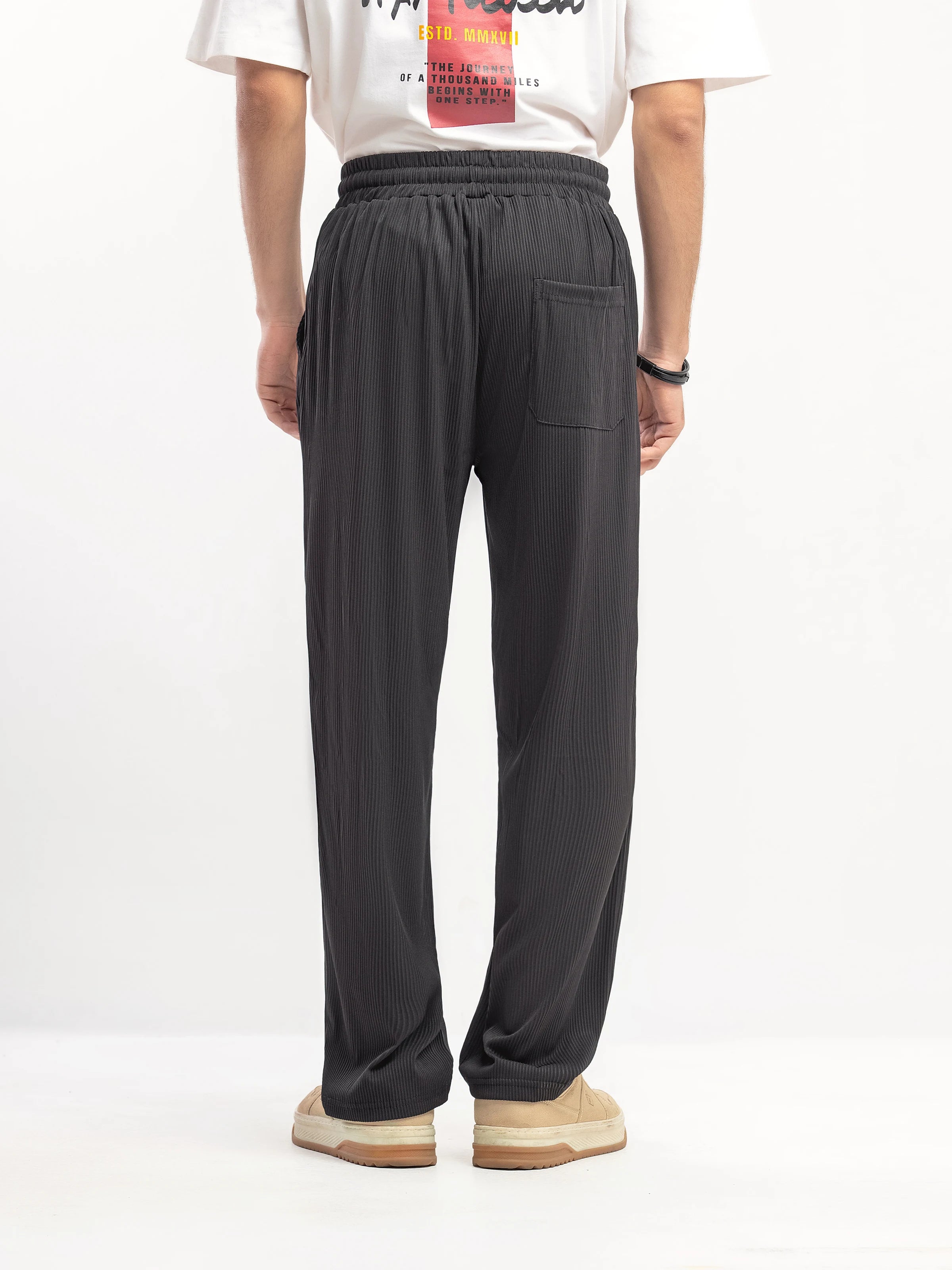 Textured Co-ord Set Trousers - FMBCS5-062