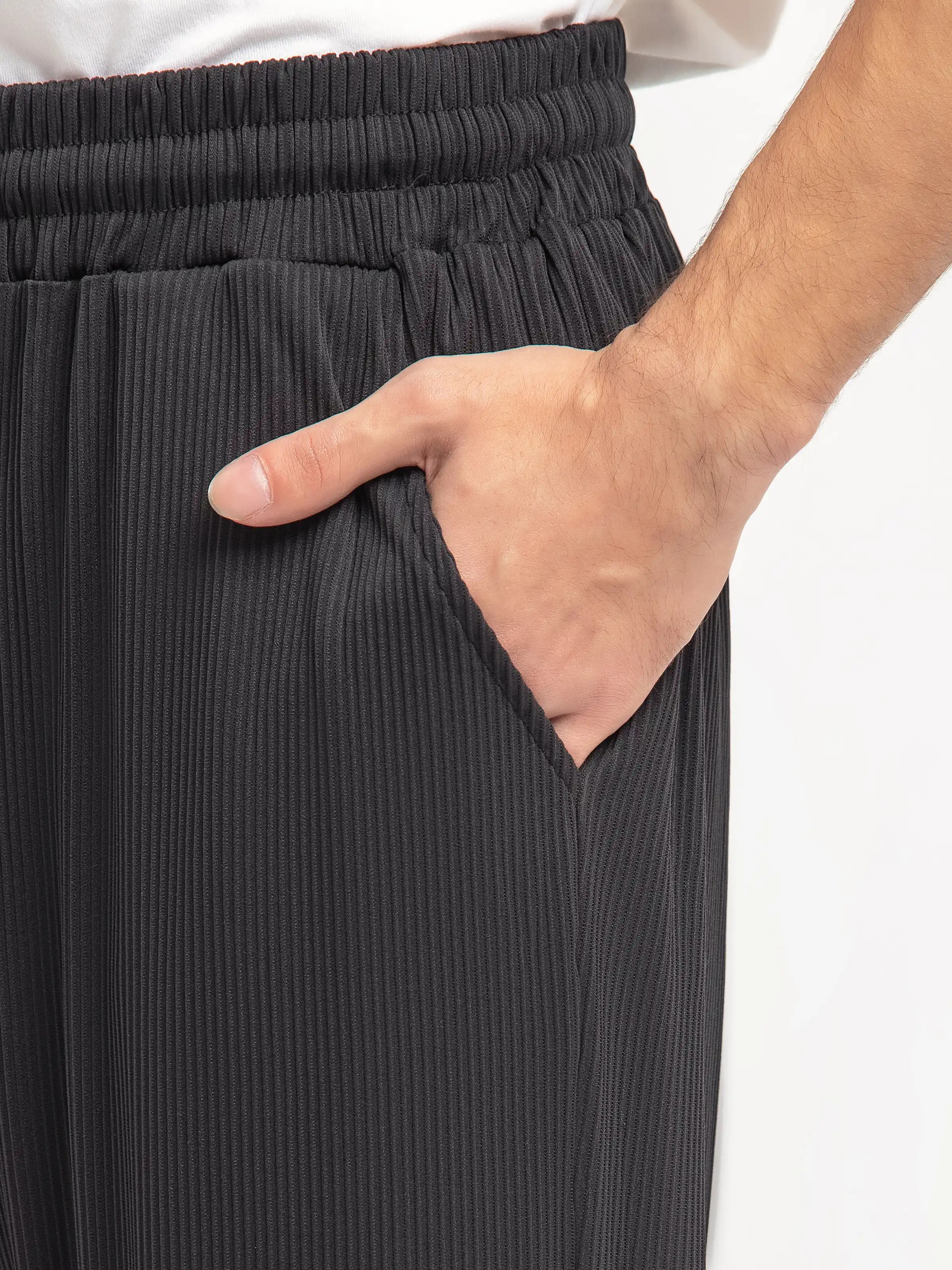 Textured Co-ord Set Trousers - FMBCS5-062