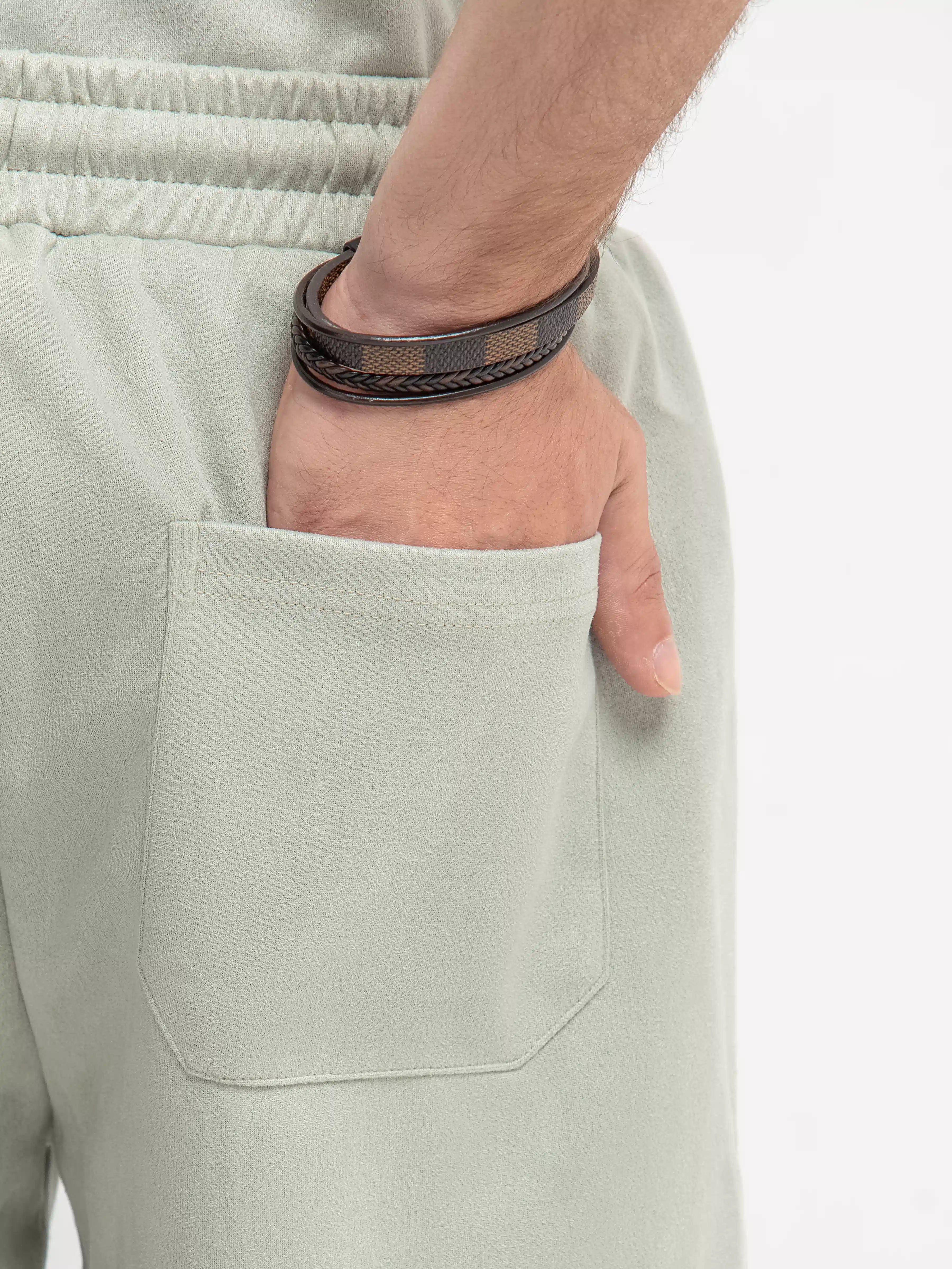 Suede Co-ord Set Trousers - FMBCS5-078