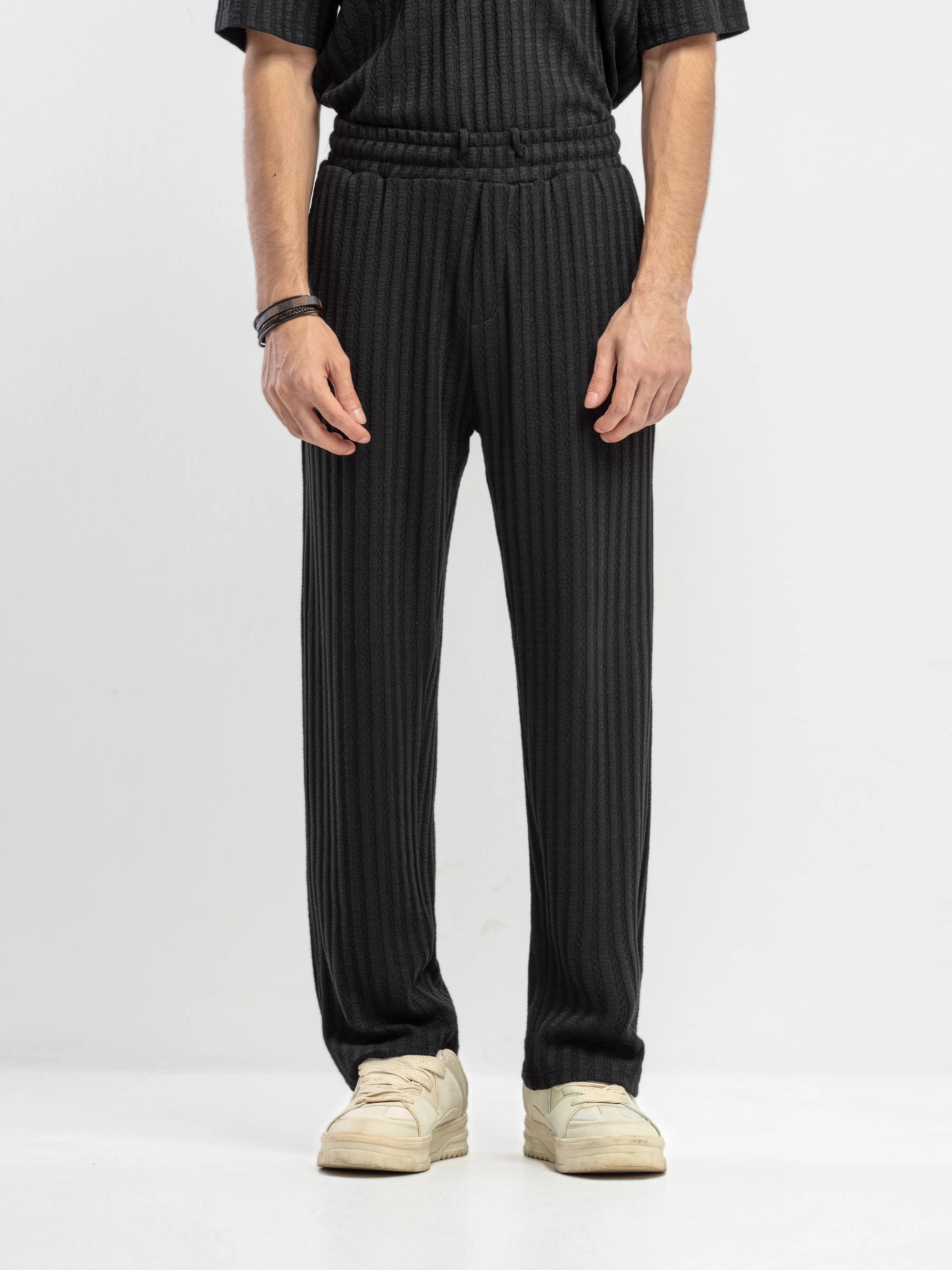 Textured Co-ord Set Trousers - FMBCS5-079