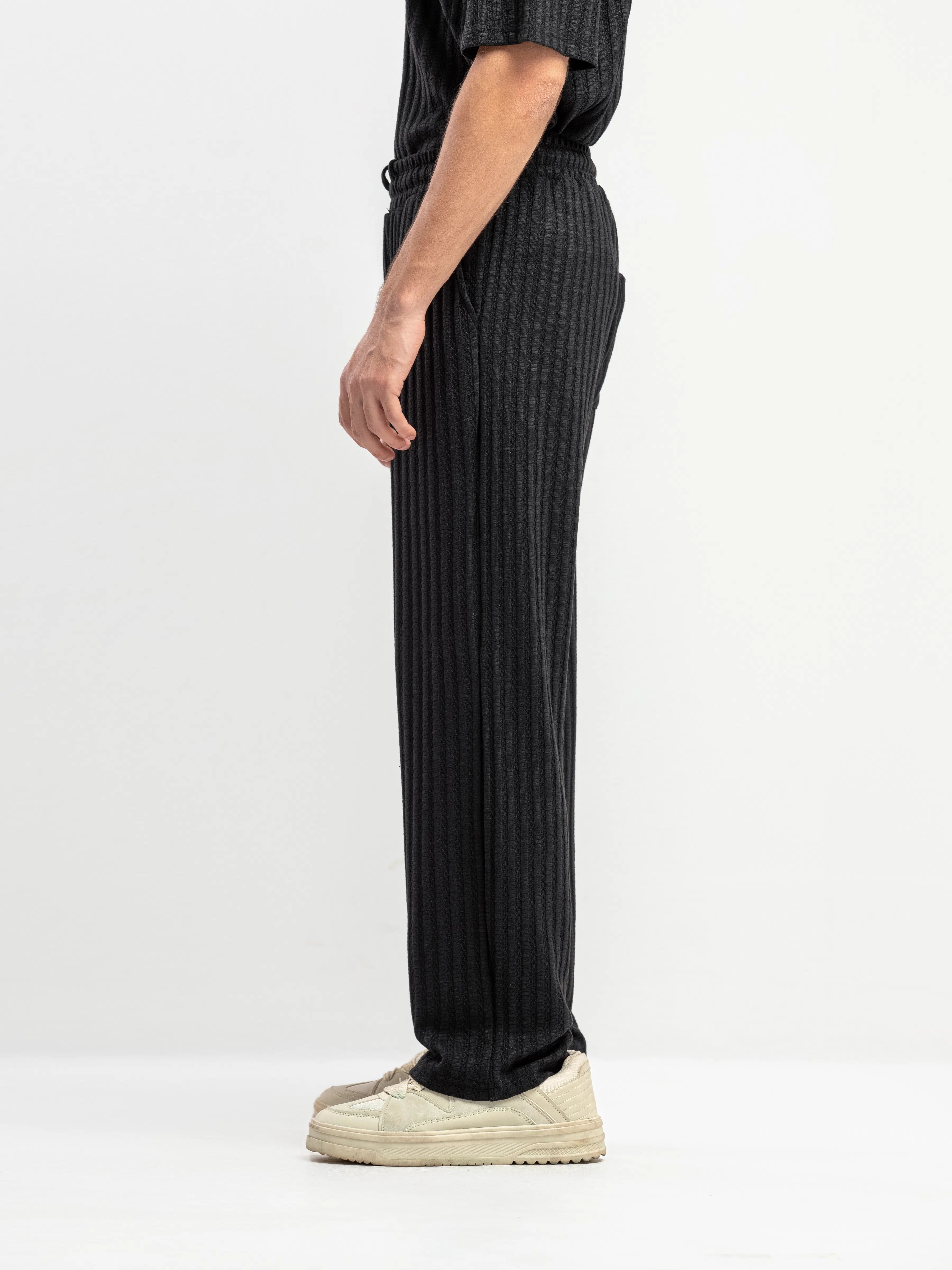 Textured Co-ord Set Trousers - FMBCS5-079