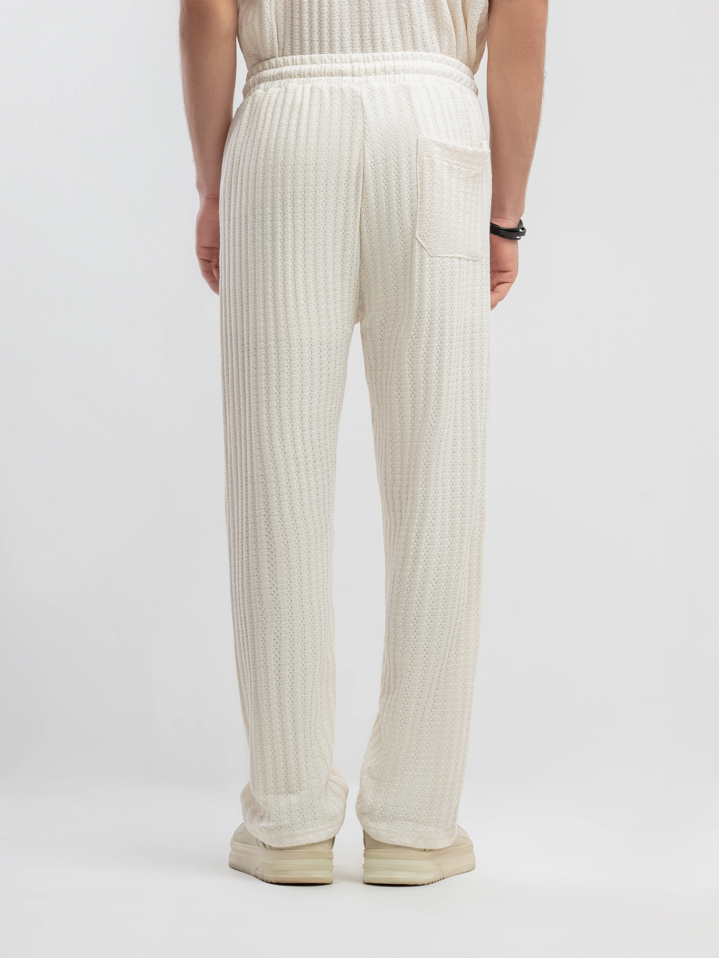 Textured Co-ord Set Trousers - FMBCS5-080