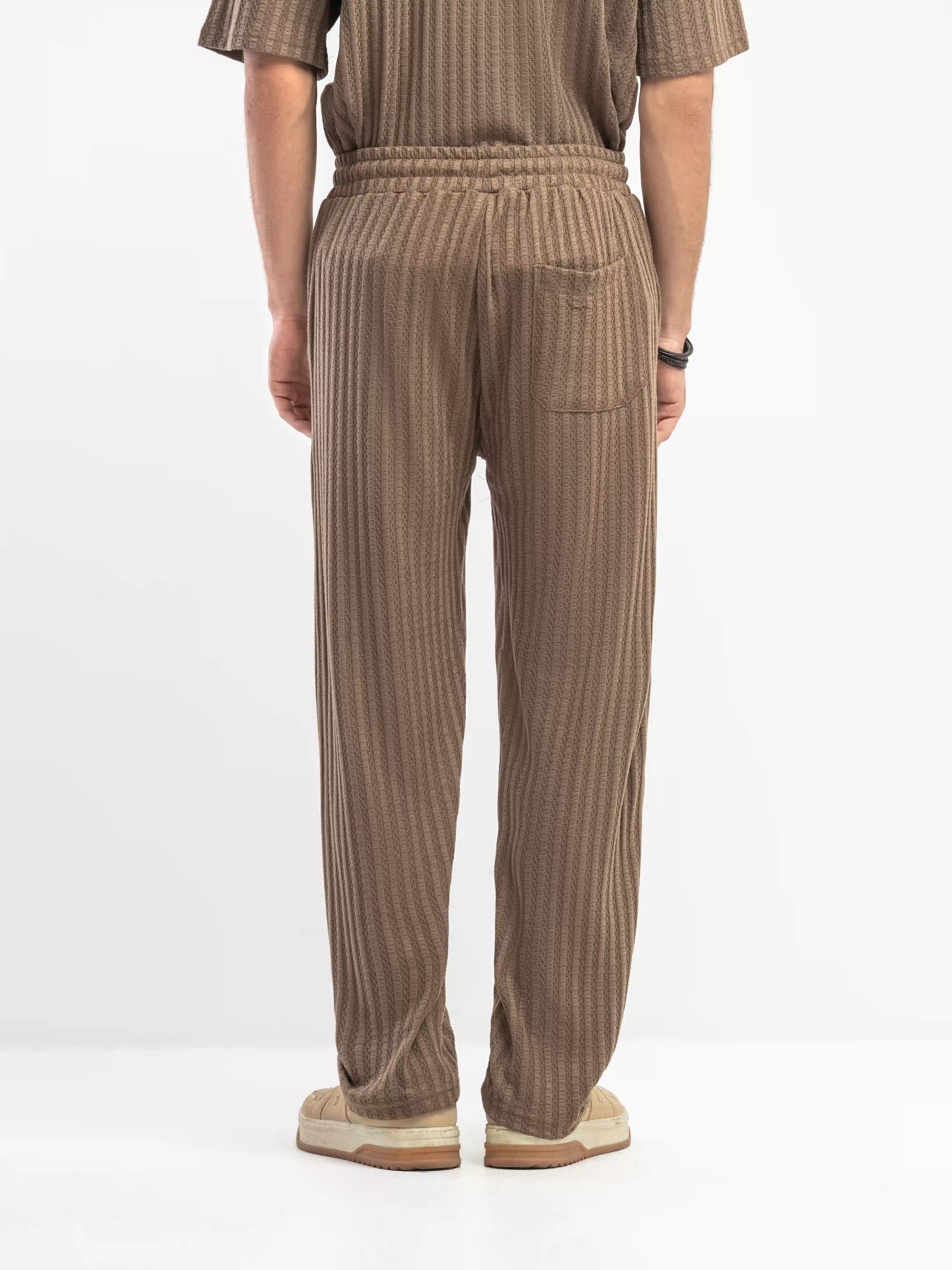 Textured Co-ord Set Trousers - FMBCS5-081