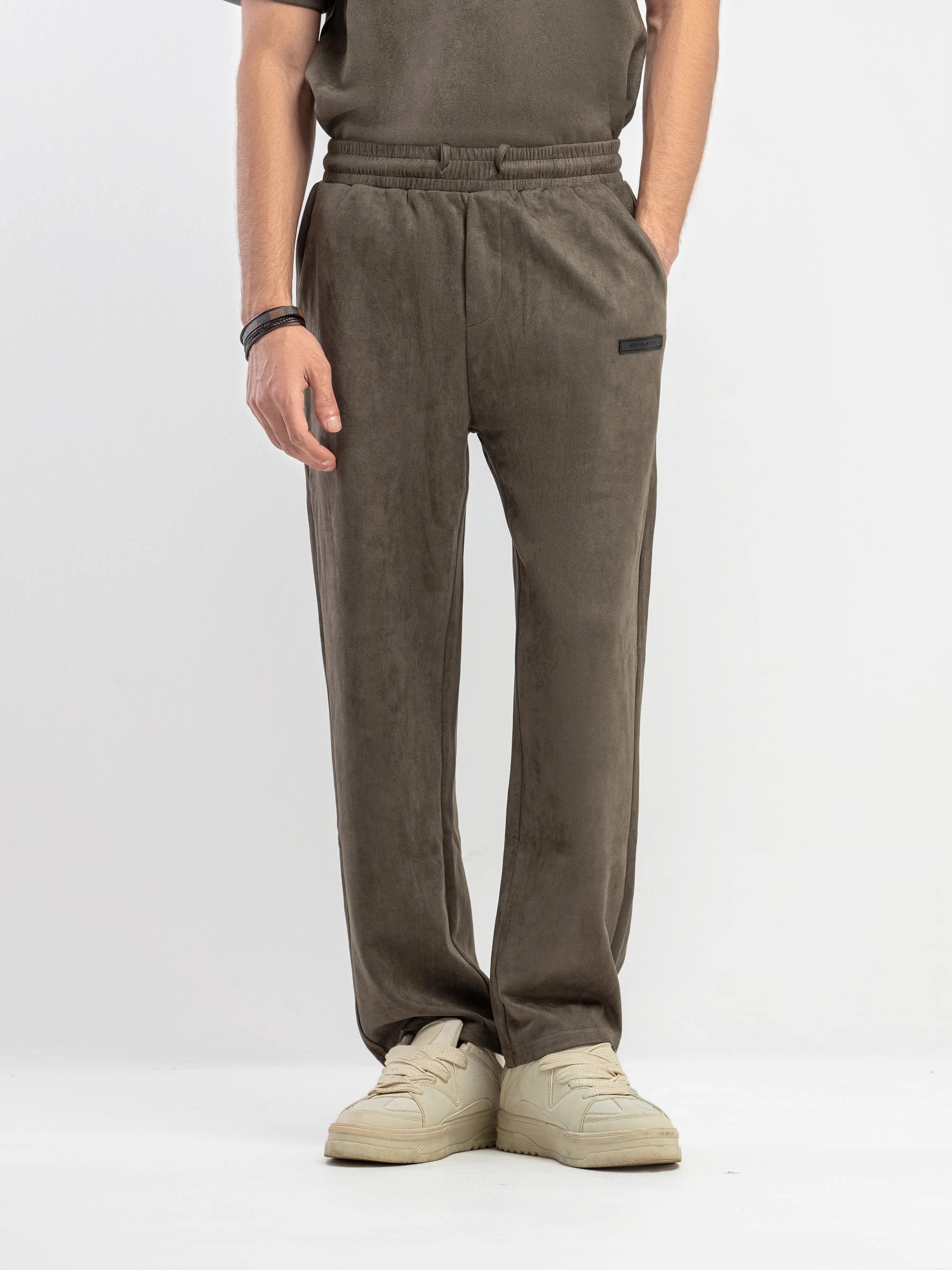 Suede Co-ord Set Trousers - FMBCS5-082